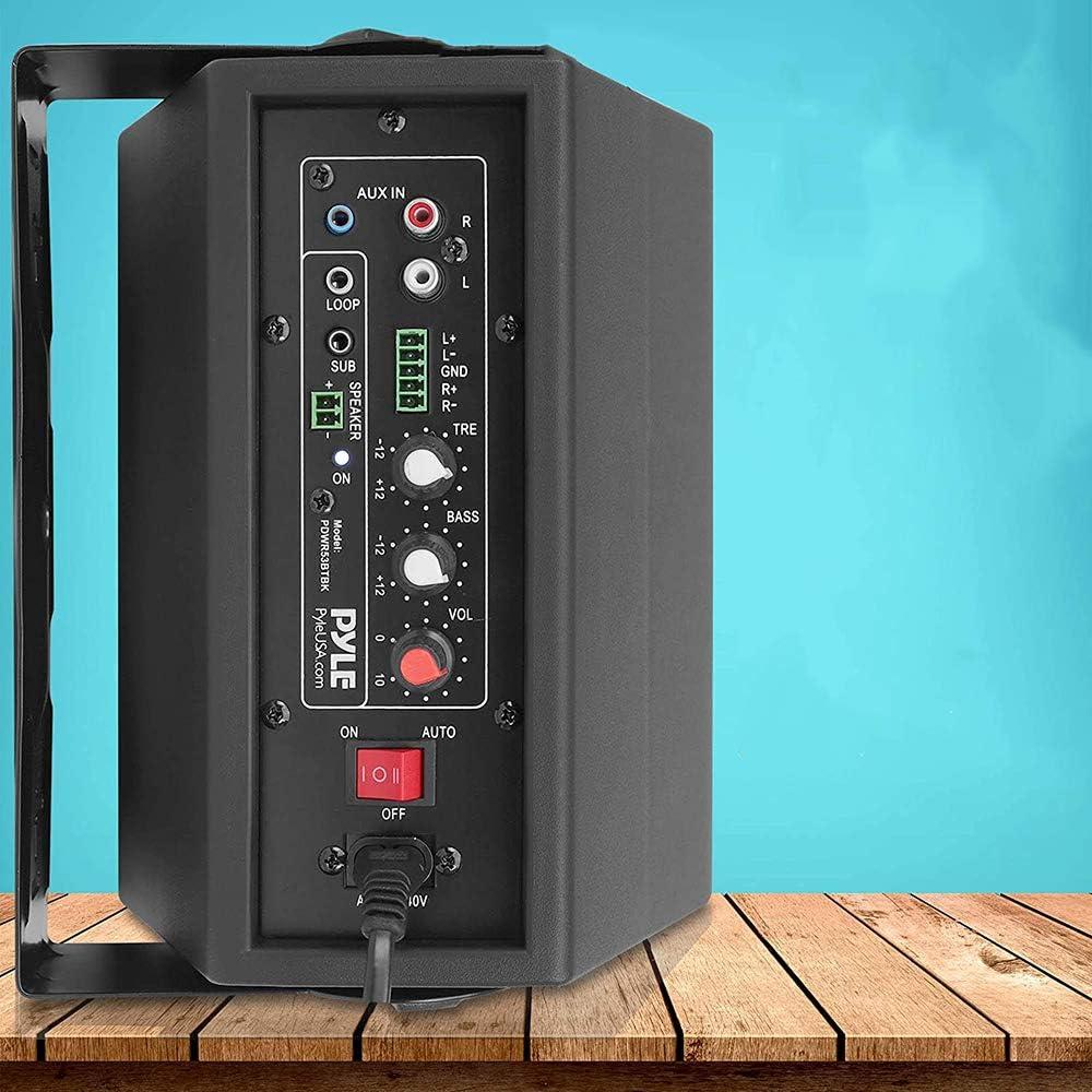 Sistema de Altavoces de Pared Pyle PDWR53BTBK - 300W, Bluetooth, 2 Vías