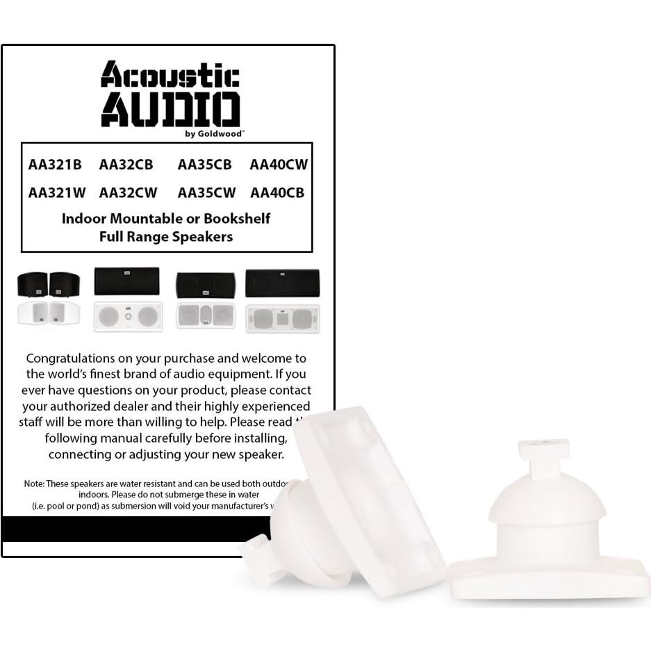 Altavoces Acústicos Goldwood AA321W Montables 400W Blancos