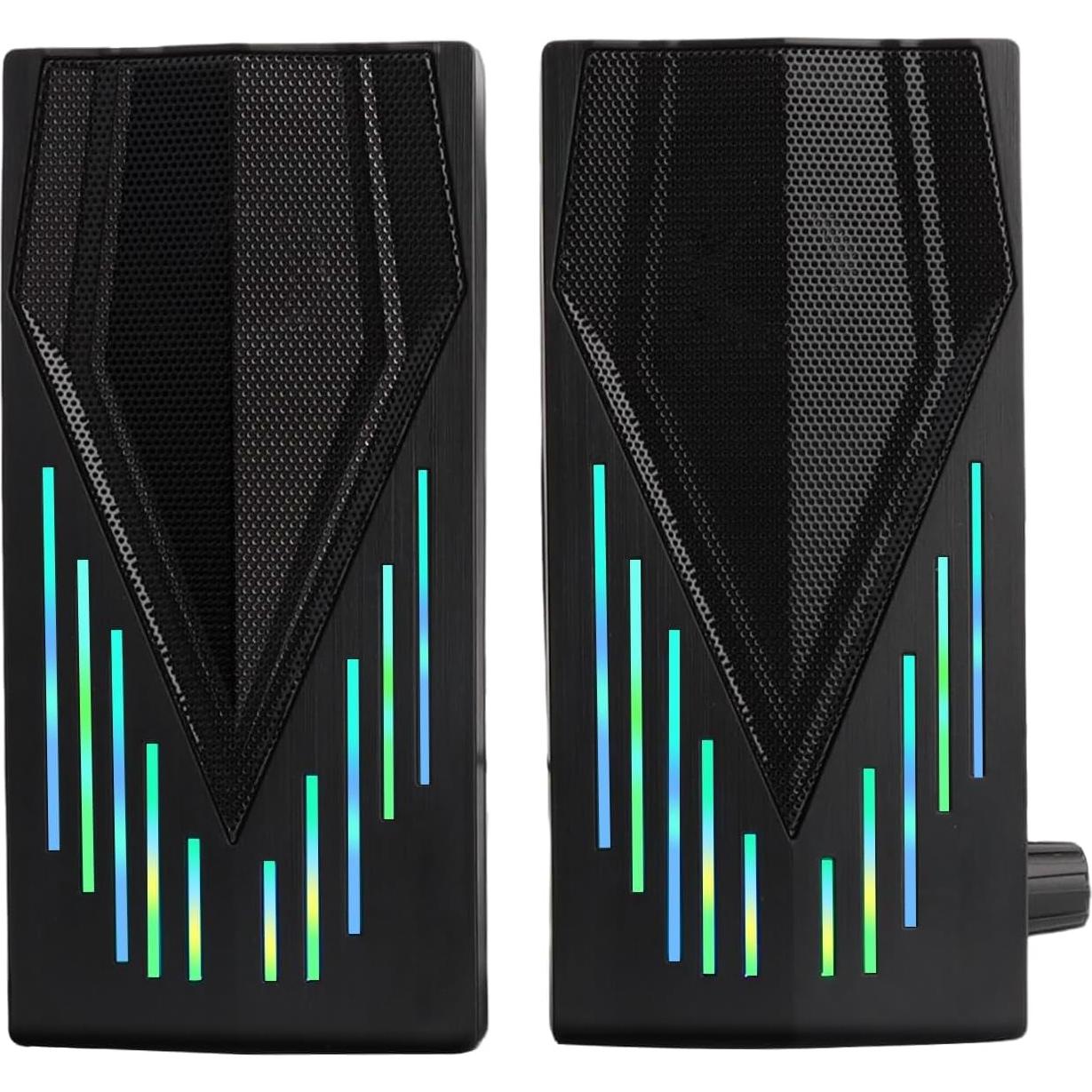 Altavoces Multimedia YXHDZ 2.0 con Iluminación RGB para PC