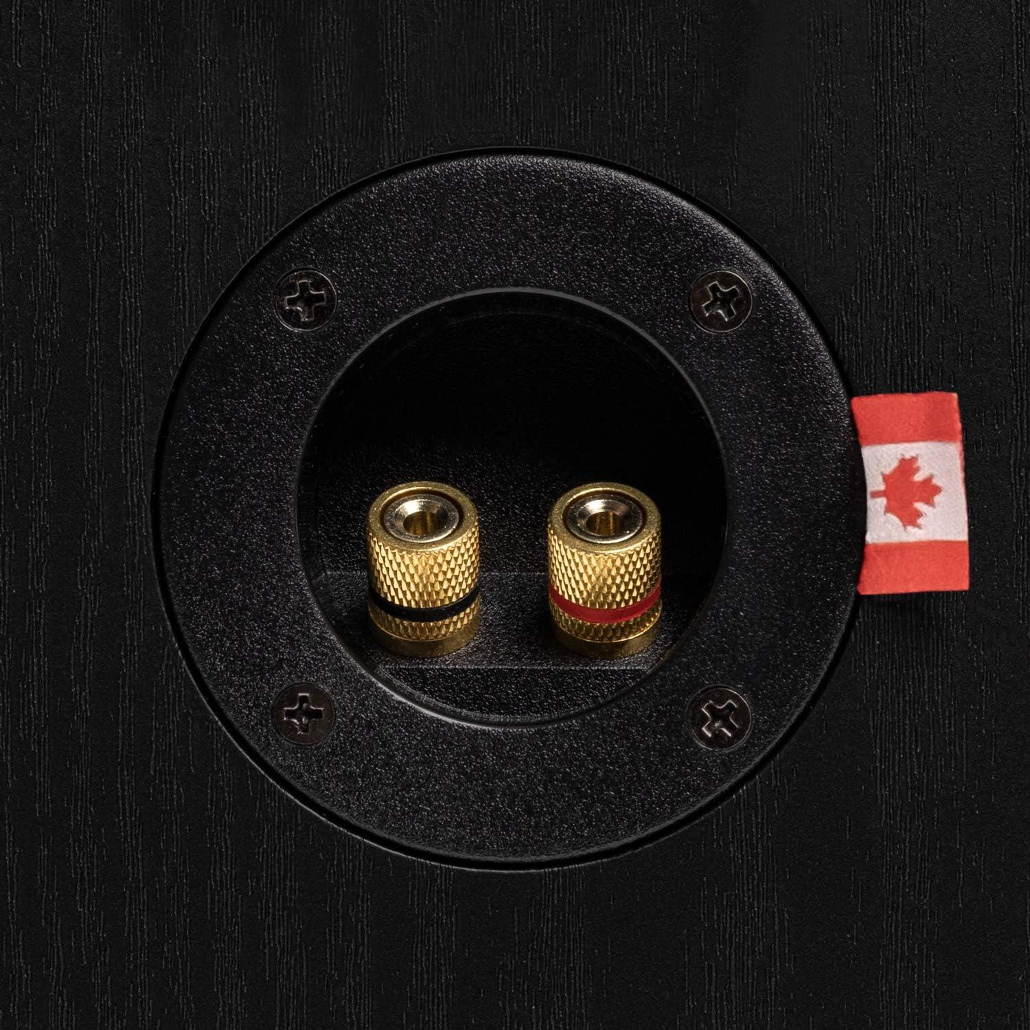 Fluance Reference High Performance 2-Way Bookshelf and Surround Sound Speakers for 2-Channel Stereo Listening or Home Theater System - Black Ash/Pair (XL8S)