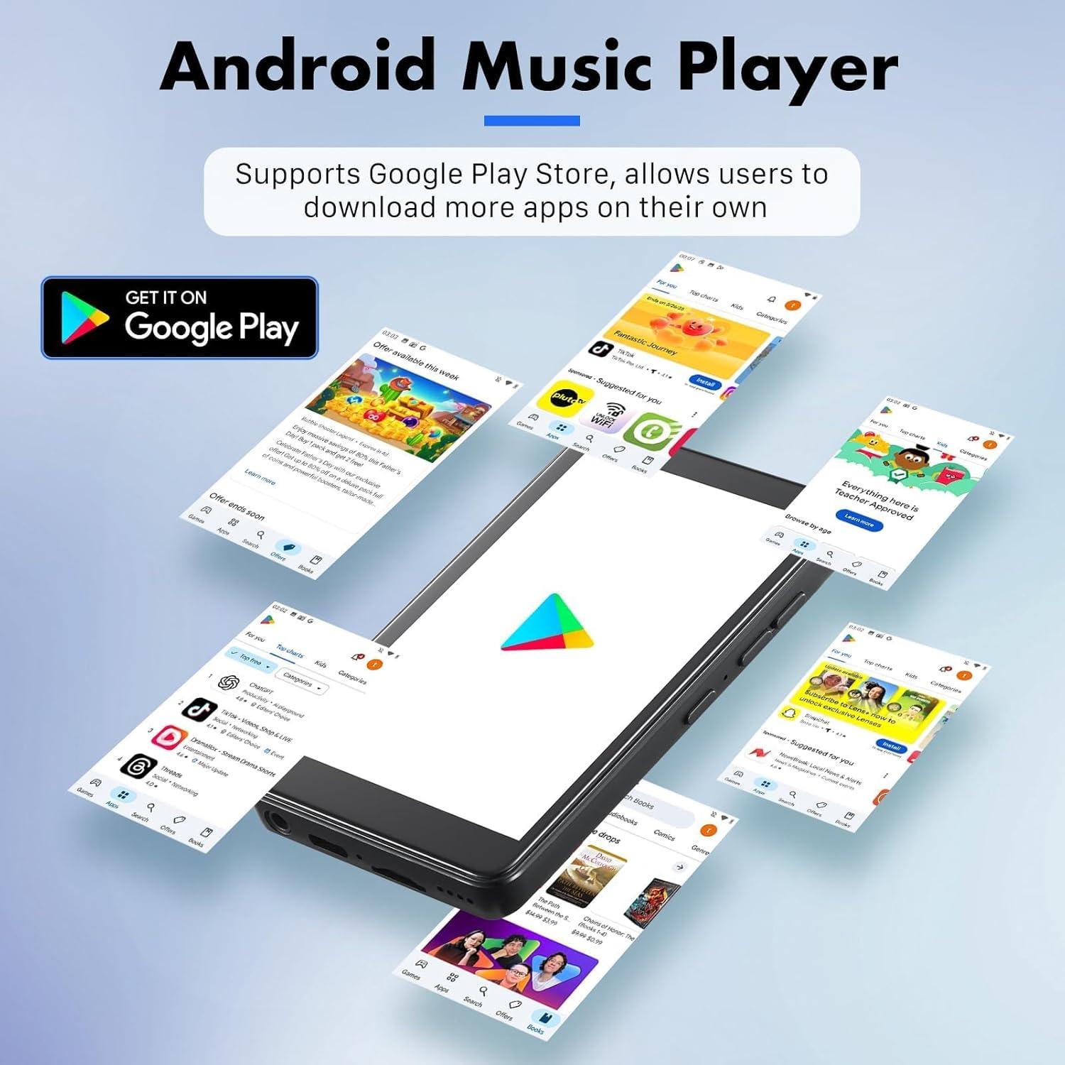 Reproductor MP3 Bluetooth KeenPlus 144GB Android 13 4"