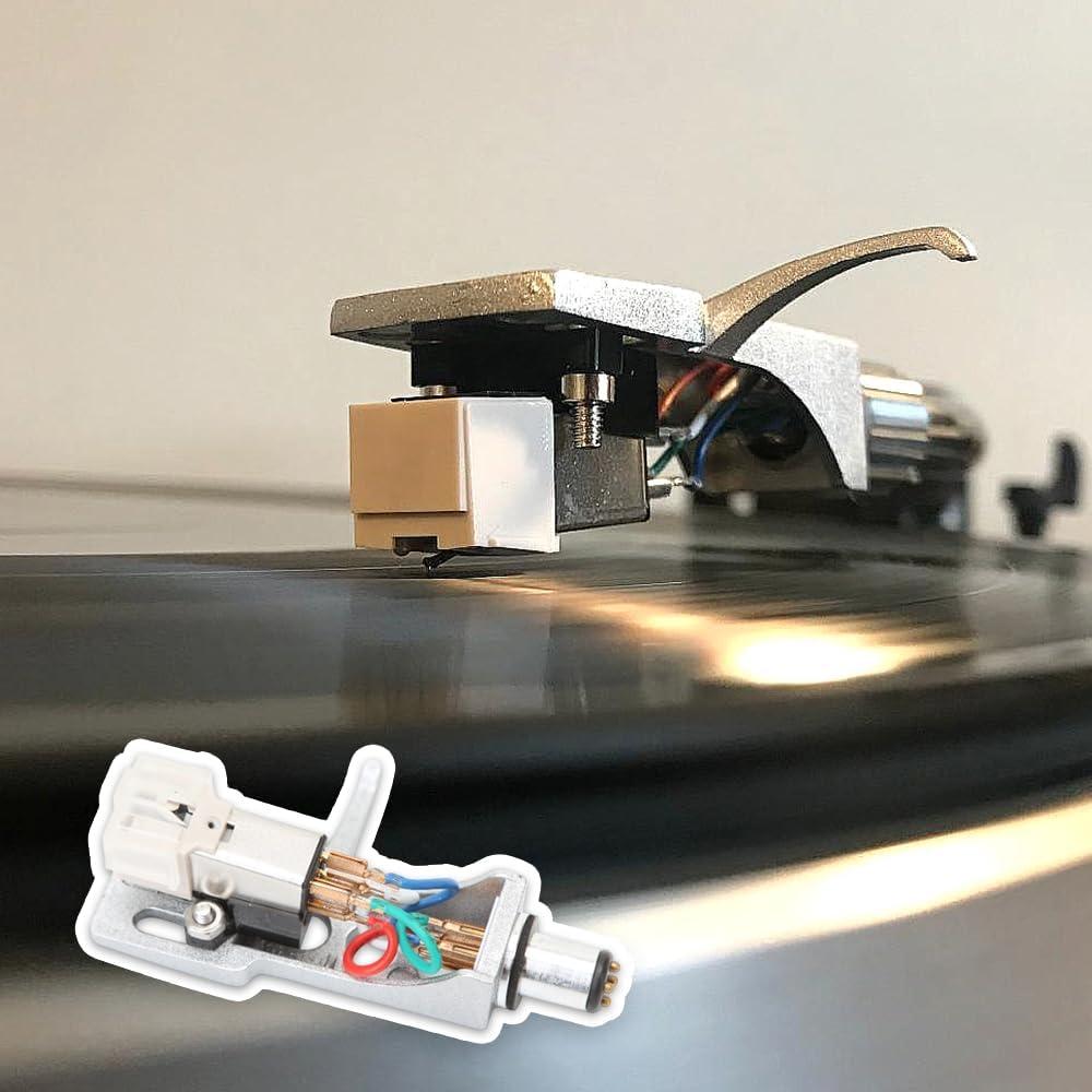 Soporte de Cabezal Plateado Stanton con Cartucho AT3600 y Estiló Conical