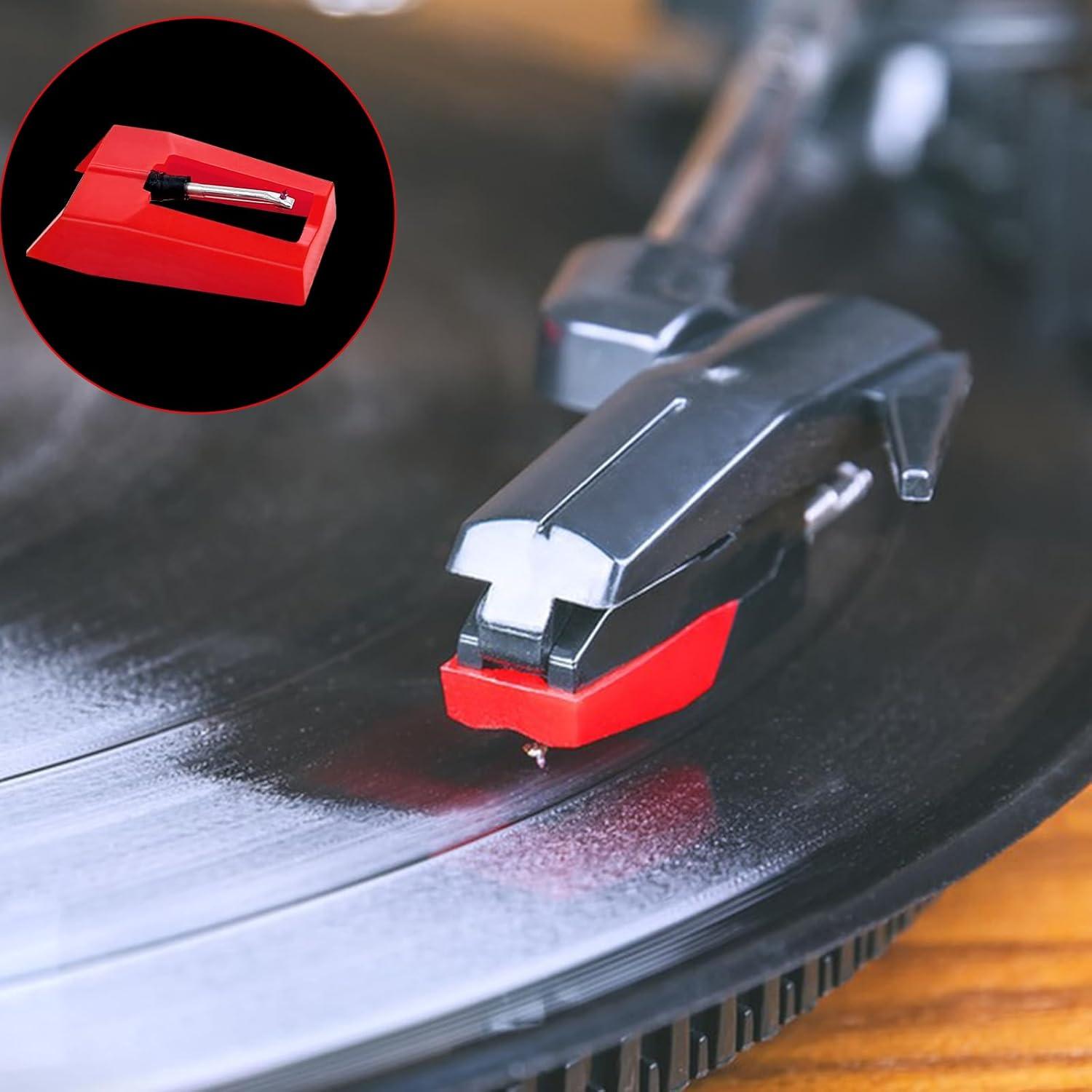 Paquete de 3 Agujas de Reemplazo para Tocadiscos Cerámica