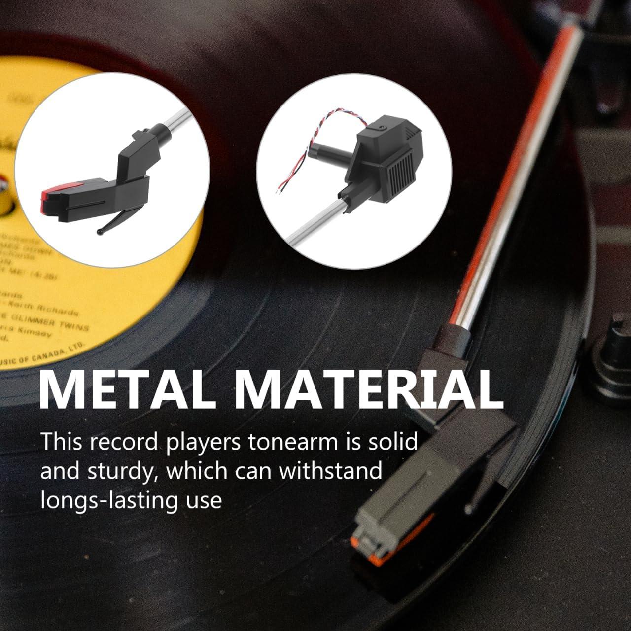 Conjunto de brazo de tono con aguja para tocadiscos vintage