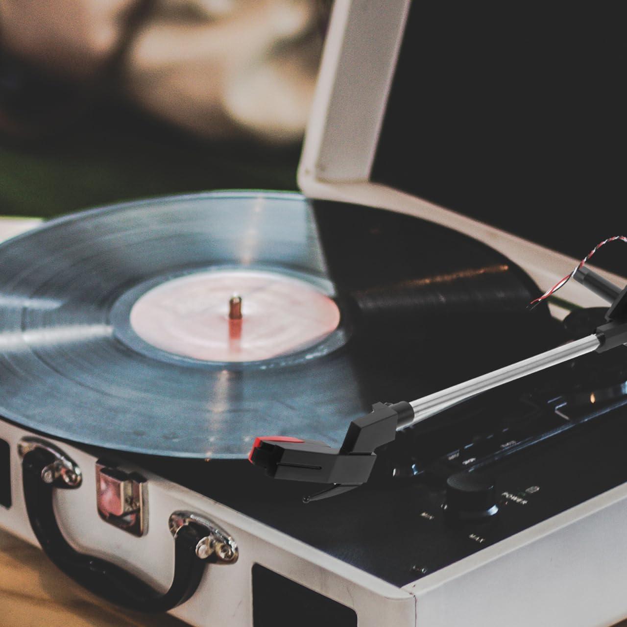 Conjunto de brazo de tono con aguja para tocadiscos vintage