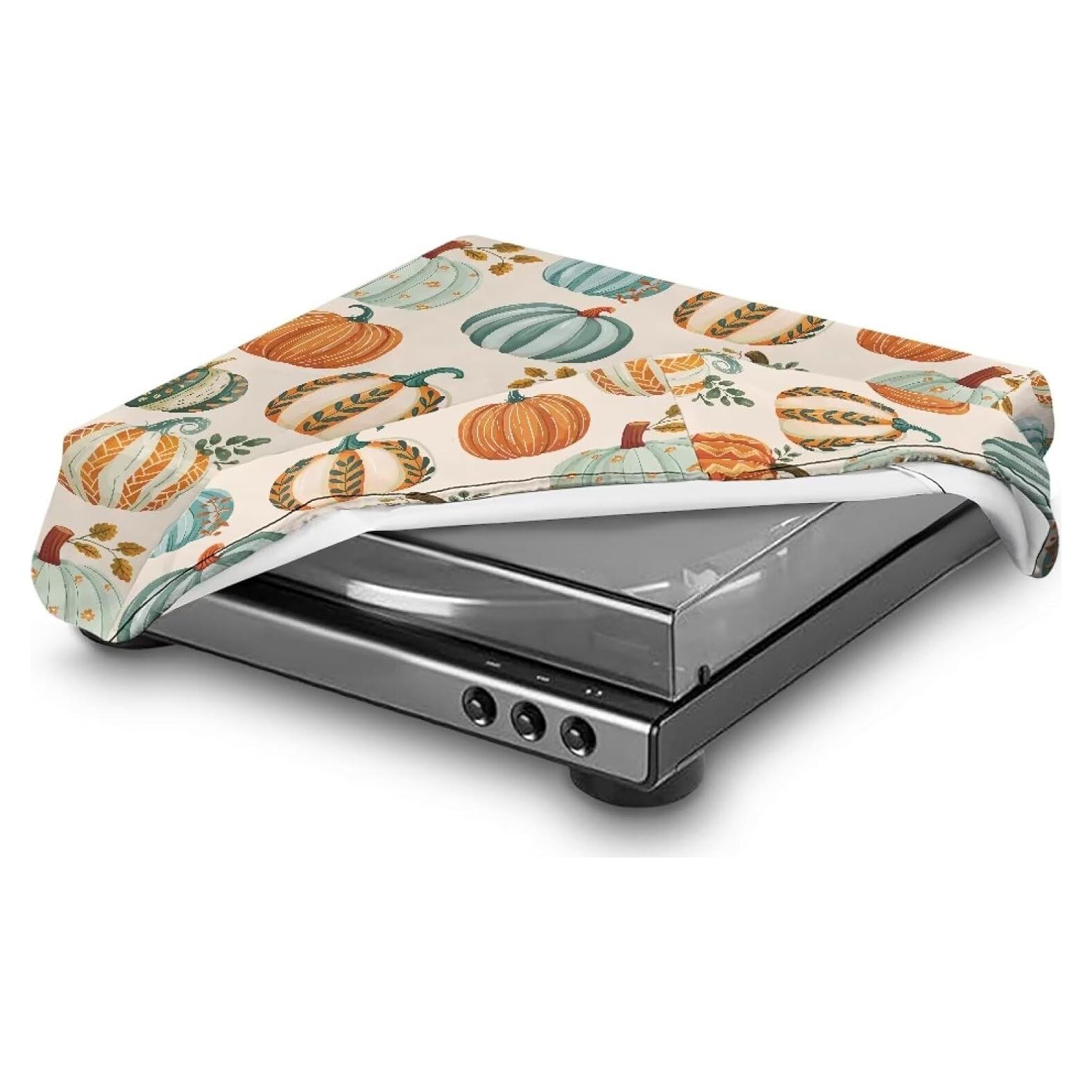 Cubierta de Polvo para Tocadiscos Uorisanigo Patrón Calabaza