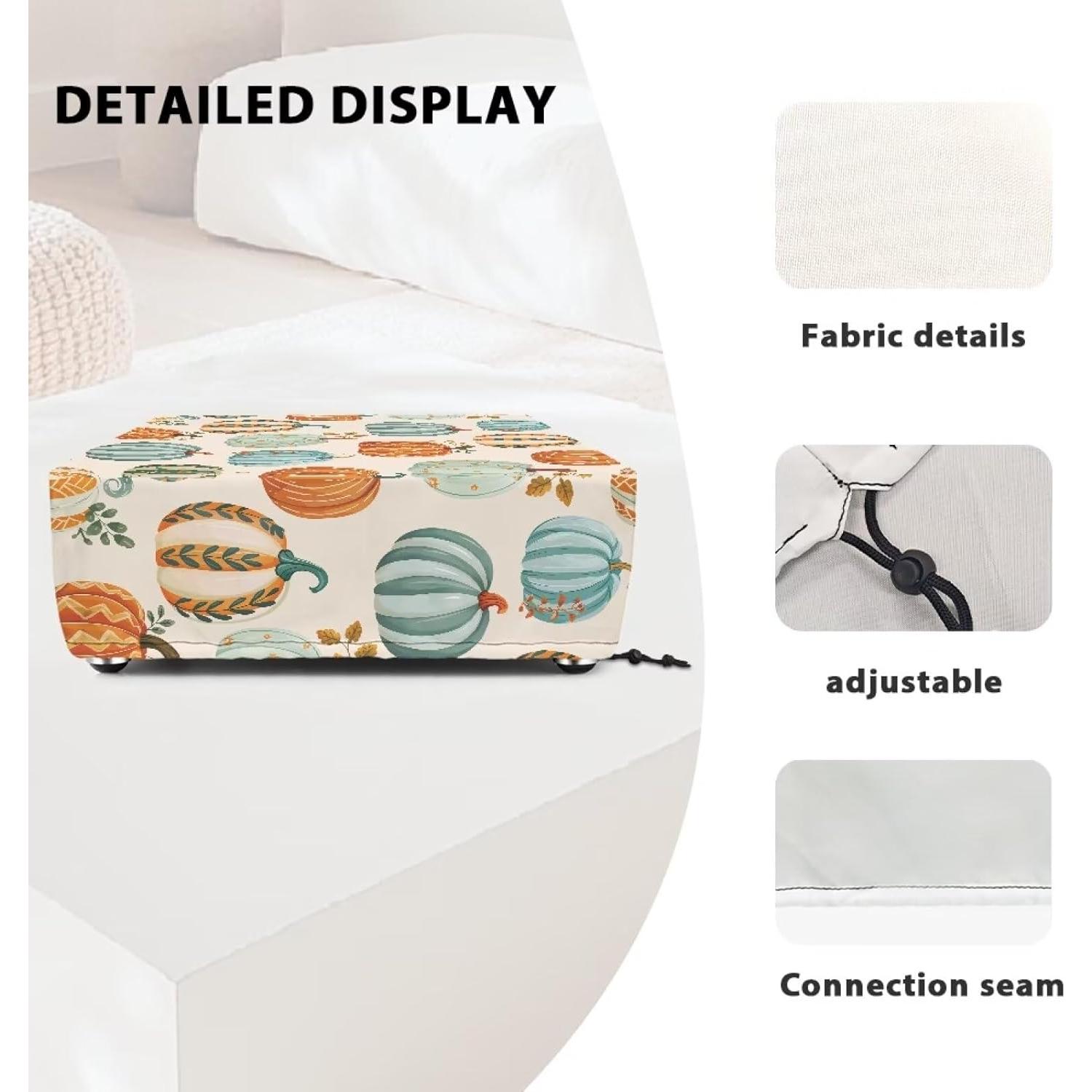 Cubierta de Polvo para Tocadiscos Uorisanigo Patrón Calabaza