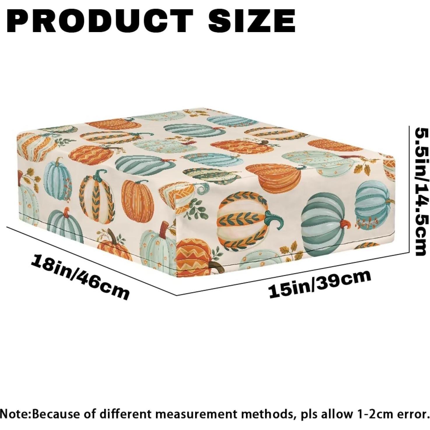 Cubierta de Polvo para Tocadiscos Uorisanigo Patrón Calabaza