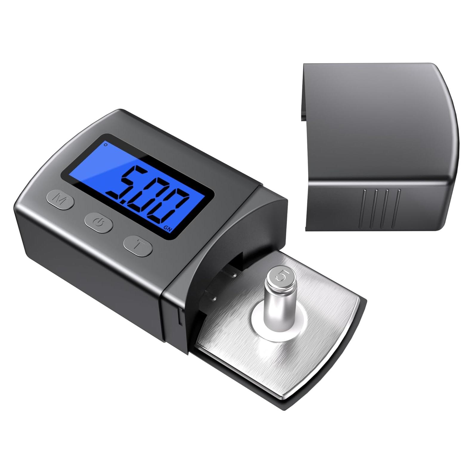 DIGITNOW Escala Digital de Fuerza de Estiló 0.01g/5g LCD Azul