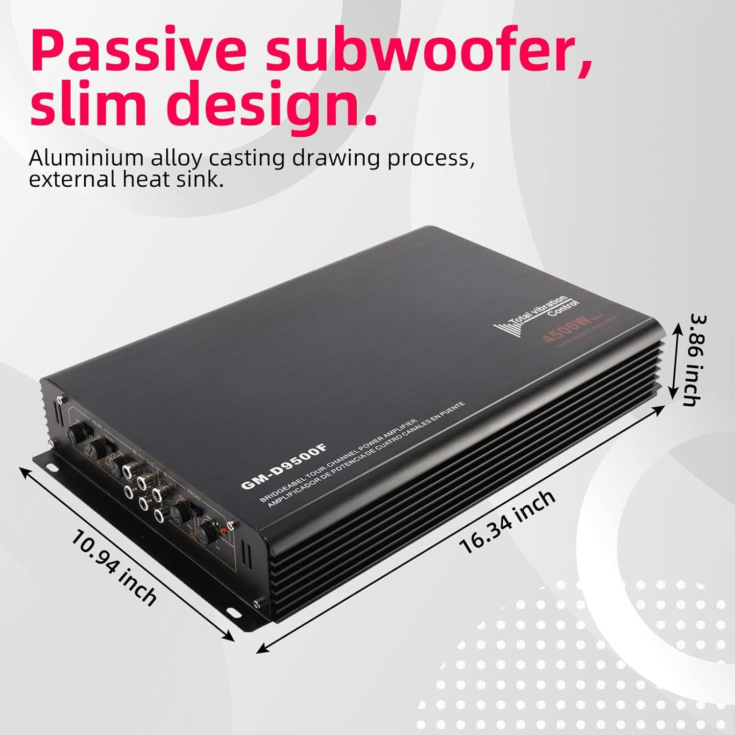 Amplificador de Potencia YaeCCC 4 Canales 4500W Clase A/B