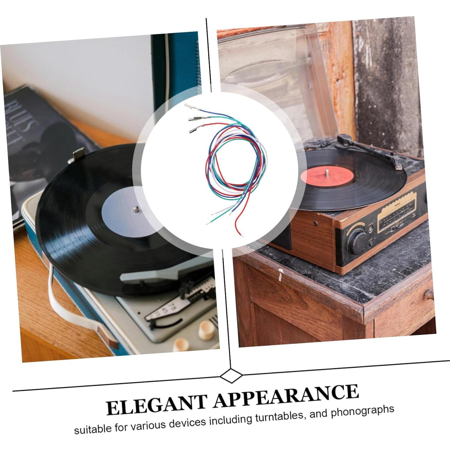 4 Cables de Reemplazo para Cabezal de Fonógrafo Abaodam