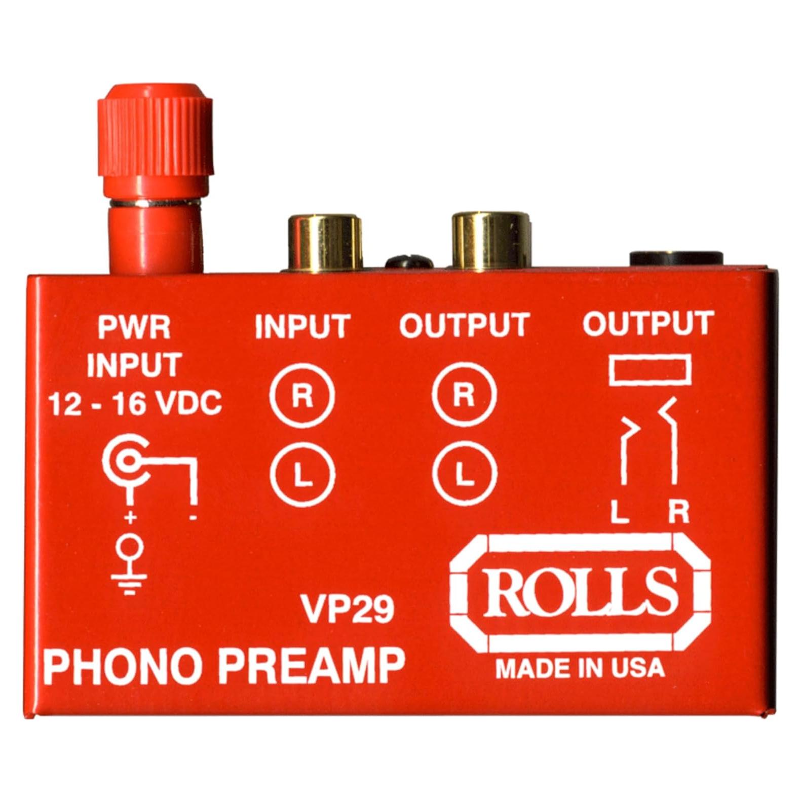 Phono Preamp VP29 Rojo - Amplificador RIAA para Tocadiscos