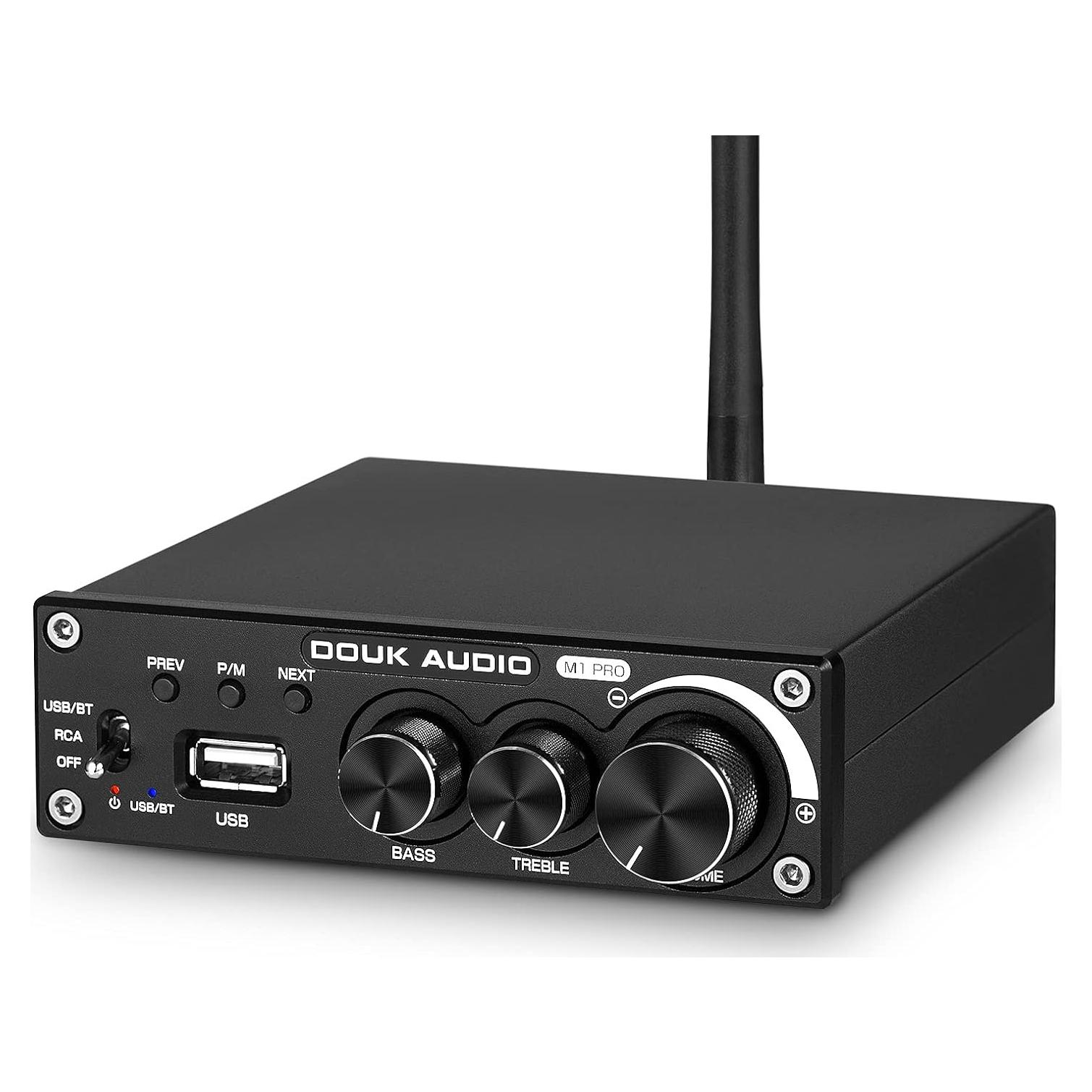 Amplificador Bluetooth Douk Audio M1 PRO 320W 2 Canales