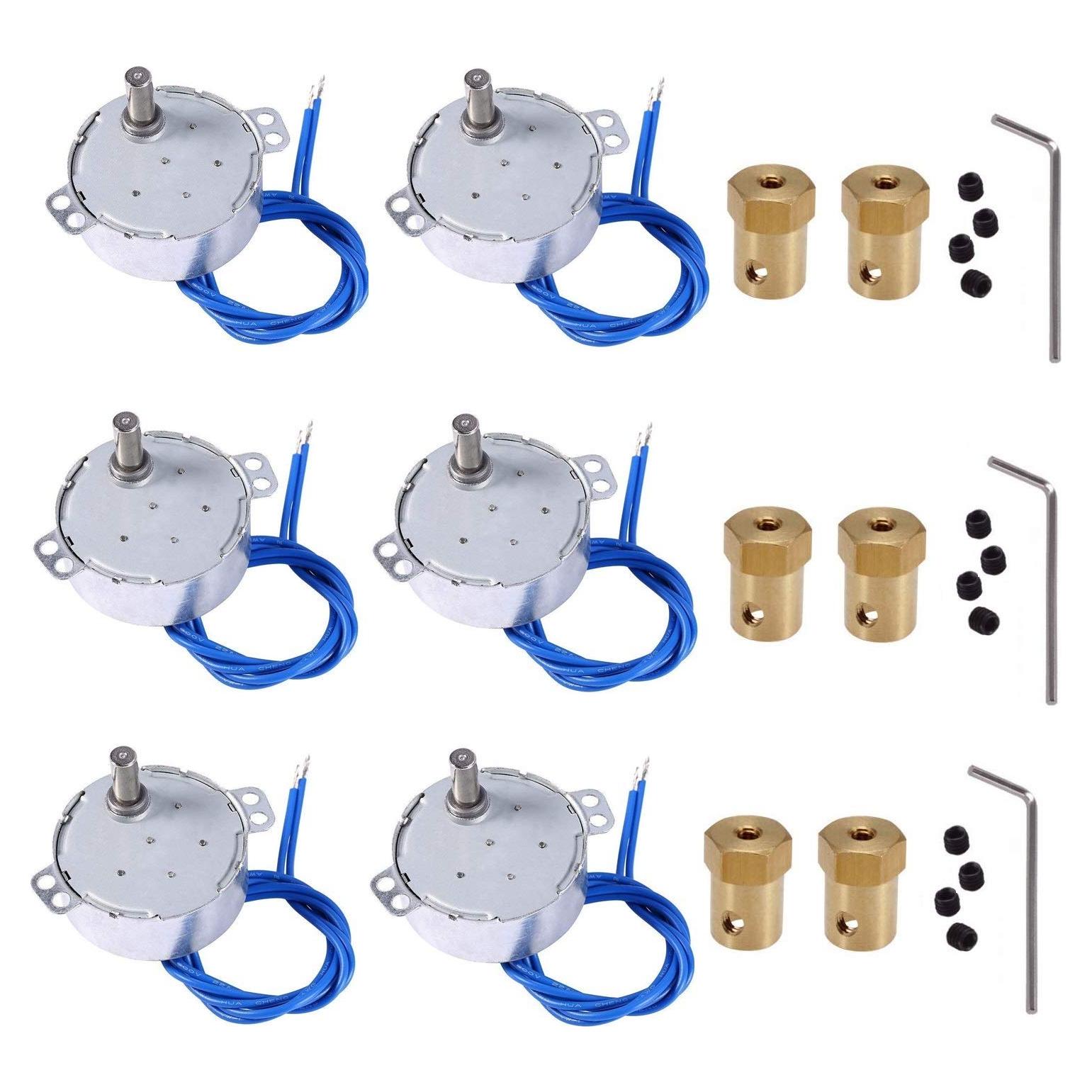 Motor Sincrónico 6PCS 4W 2.5-3RPM AC 100-127V NAIVE BLUE