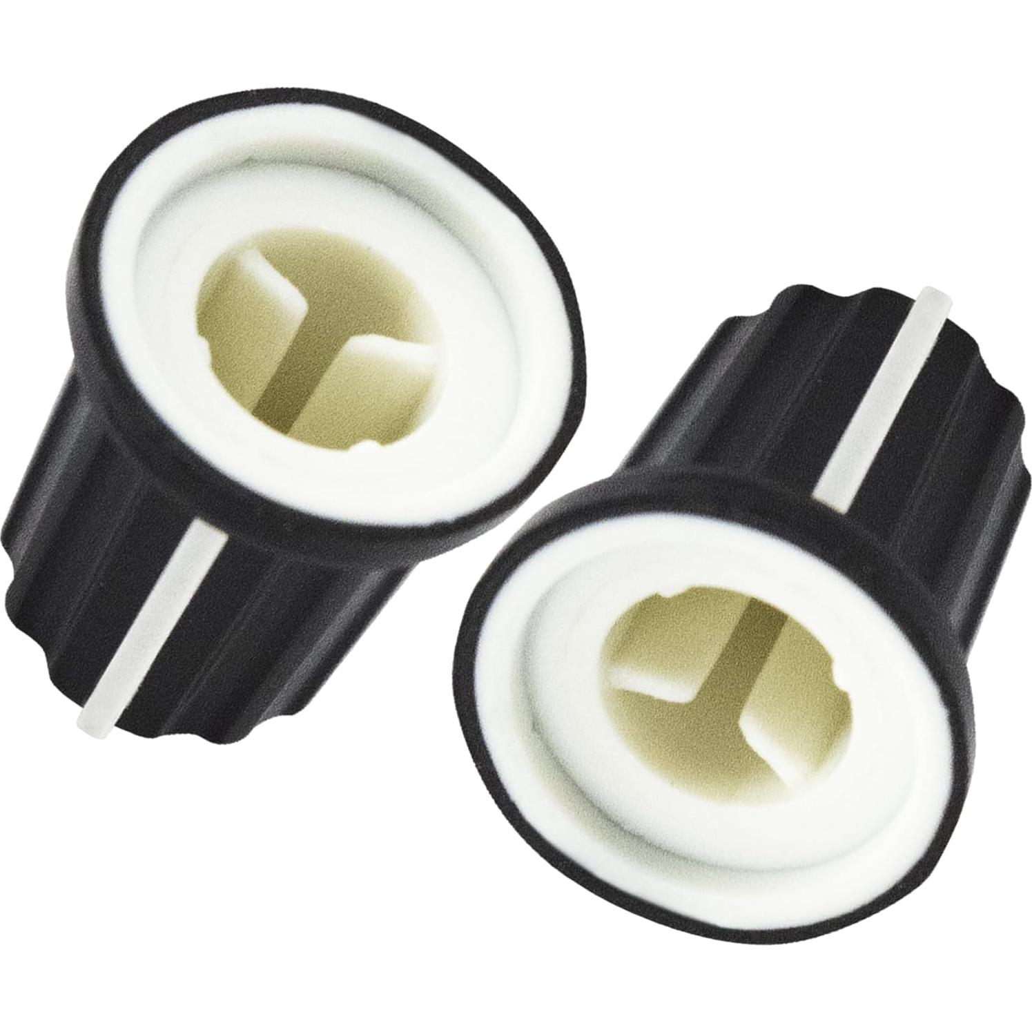 5 Piezas Perillas de Control de Potenciómetro D Tipo 6mm AUXBC Negro