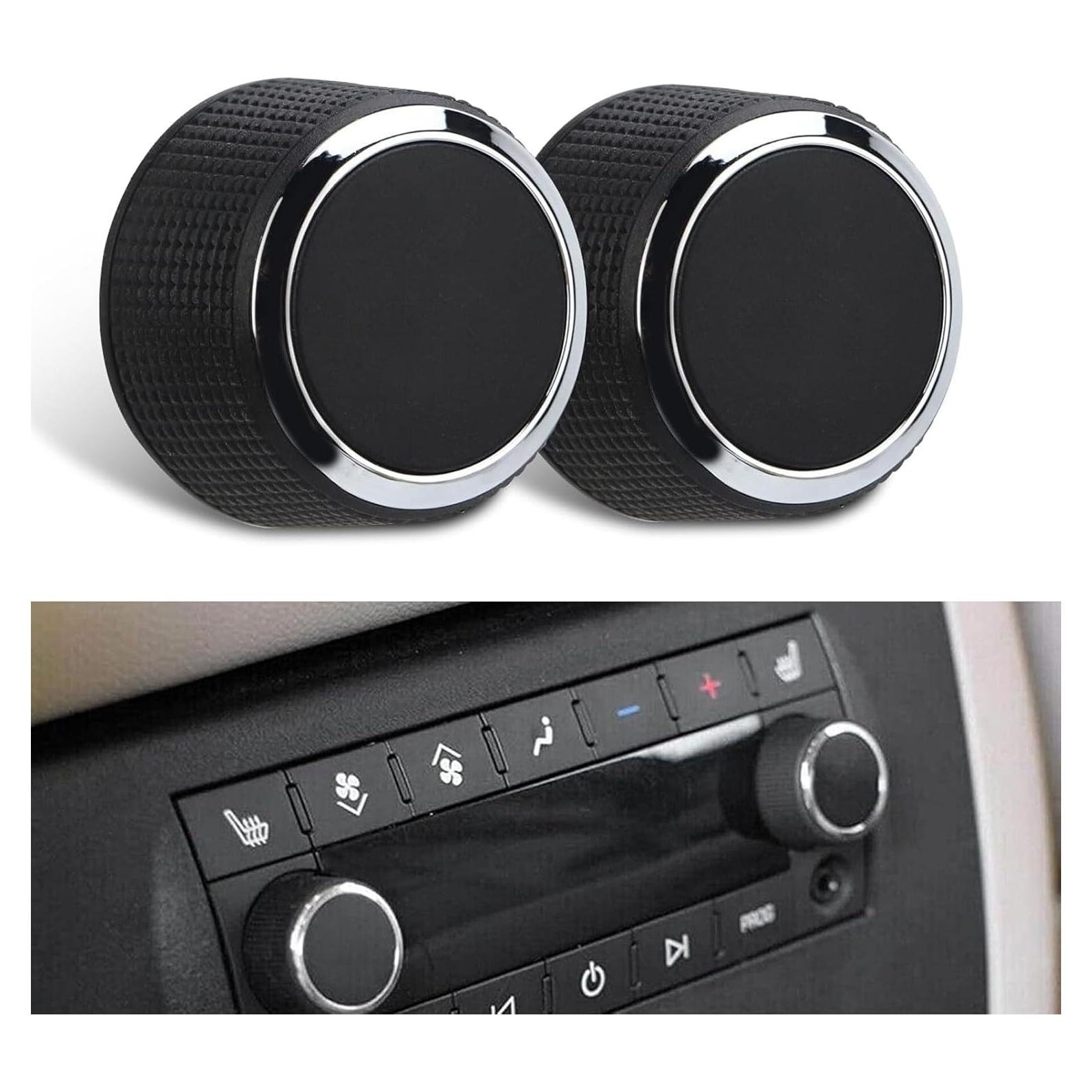 Perillas de Volumen de Coche ijuicy 2 PCS Antideslizantes para Cadillac Chevrolet GMC