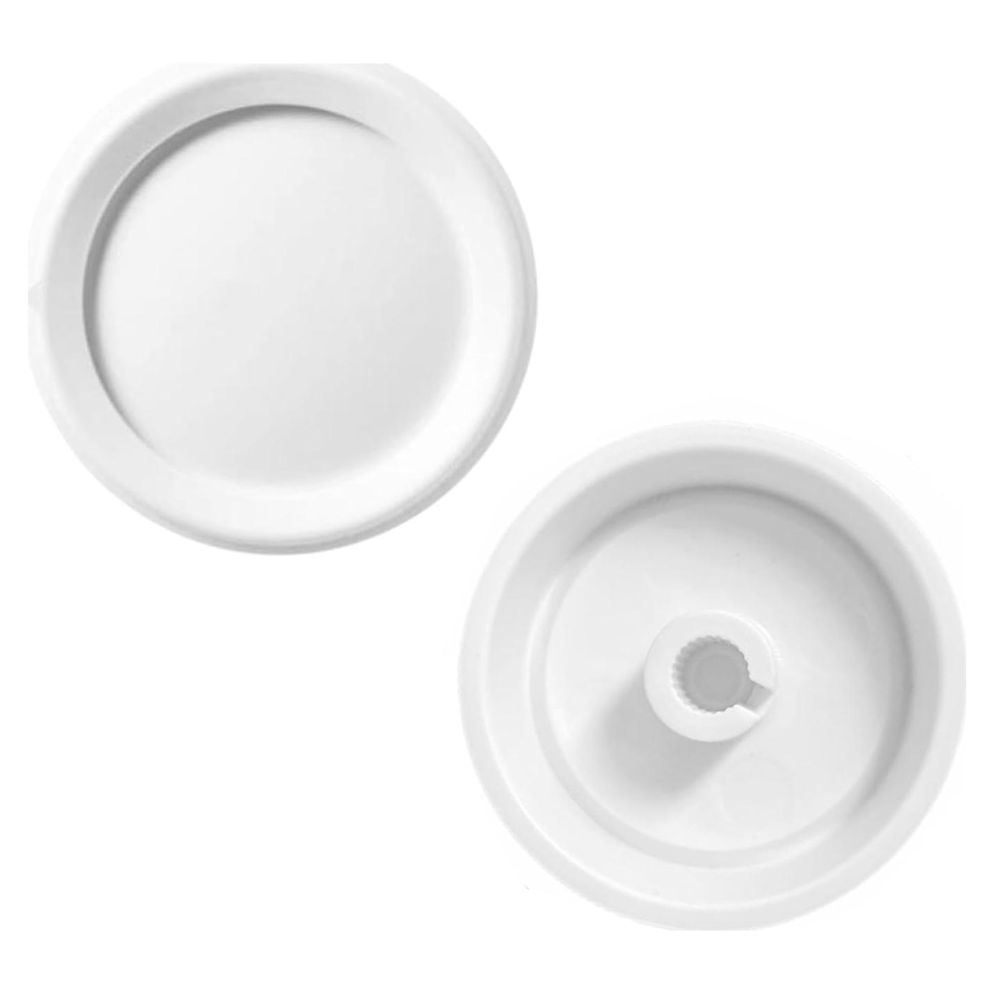 2 Perillas de Regulador Rotativo RK-WH para Ventilador Blanco
