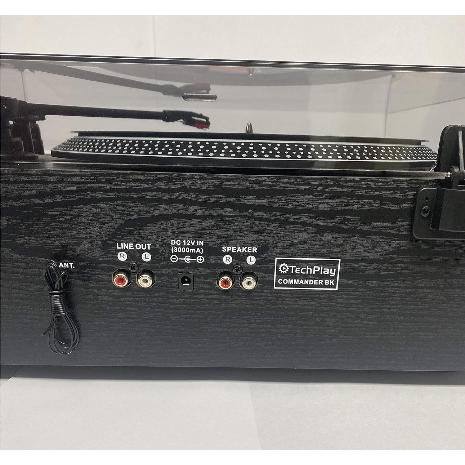 Tocadiscos TechPlay Commander B con Reproductor de CD y Bluetooth