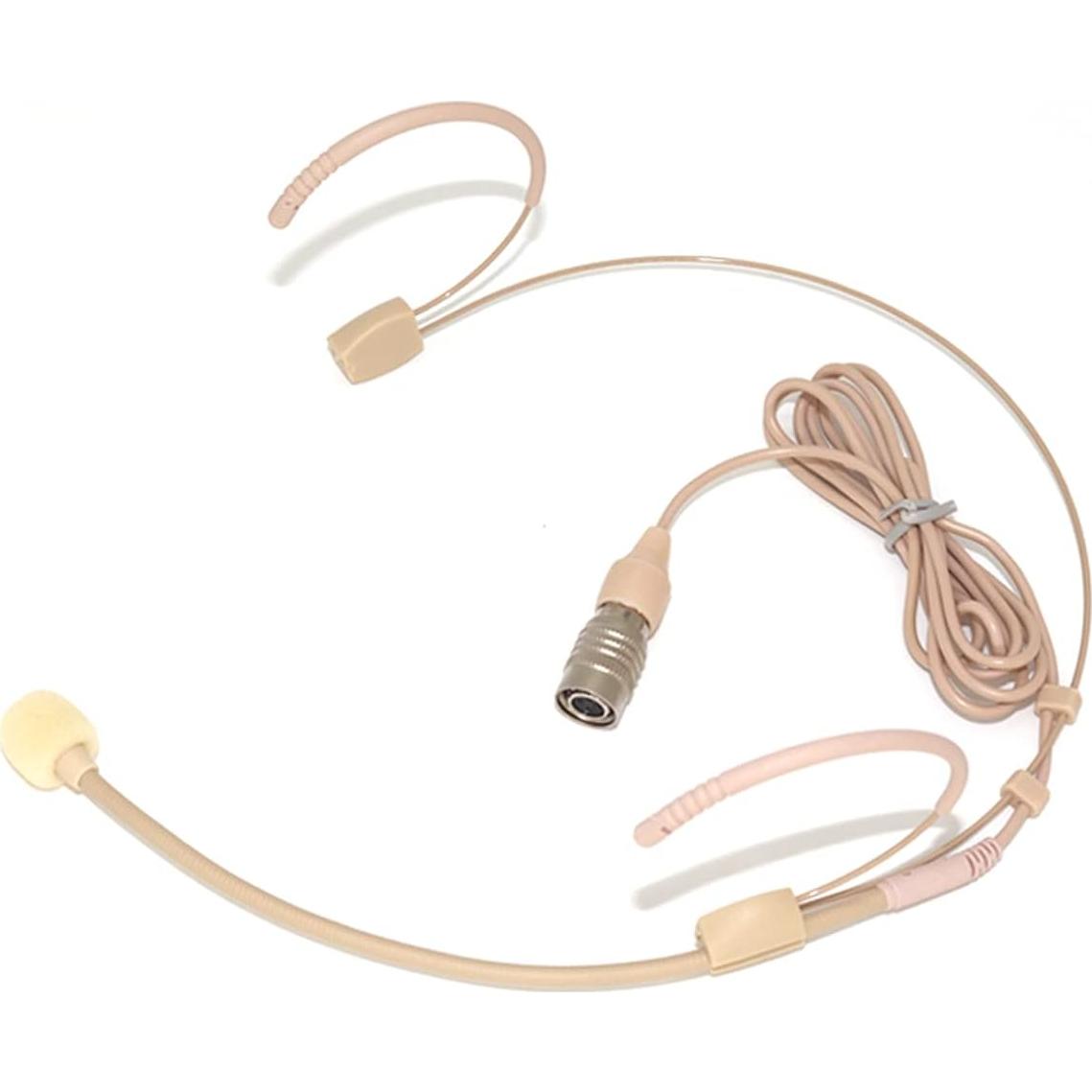 Auricular Micrófono Doble Omnidireccional XGWTH Beige 1.2m