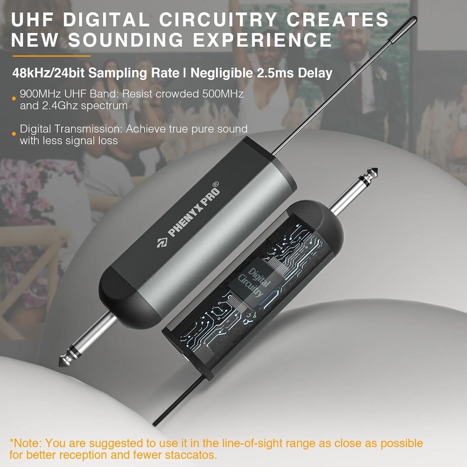 Sistema de micrófono inalámbrico Phenyx Pro PDP-1, 15 canales UHF