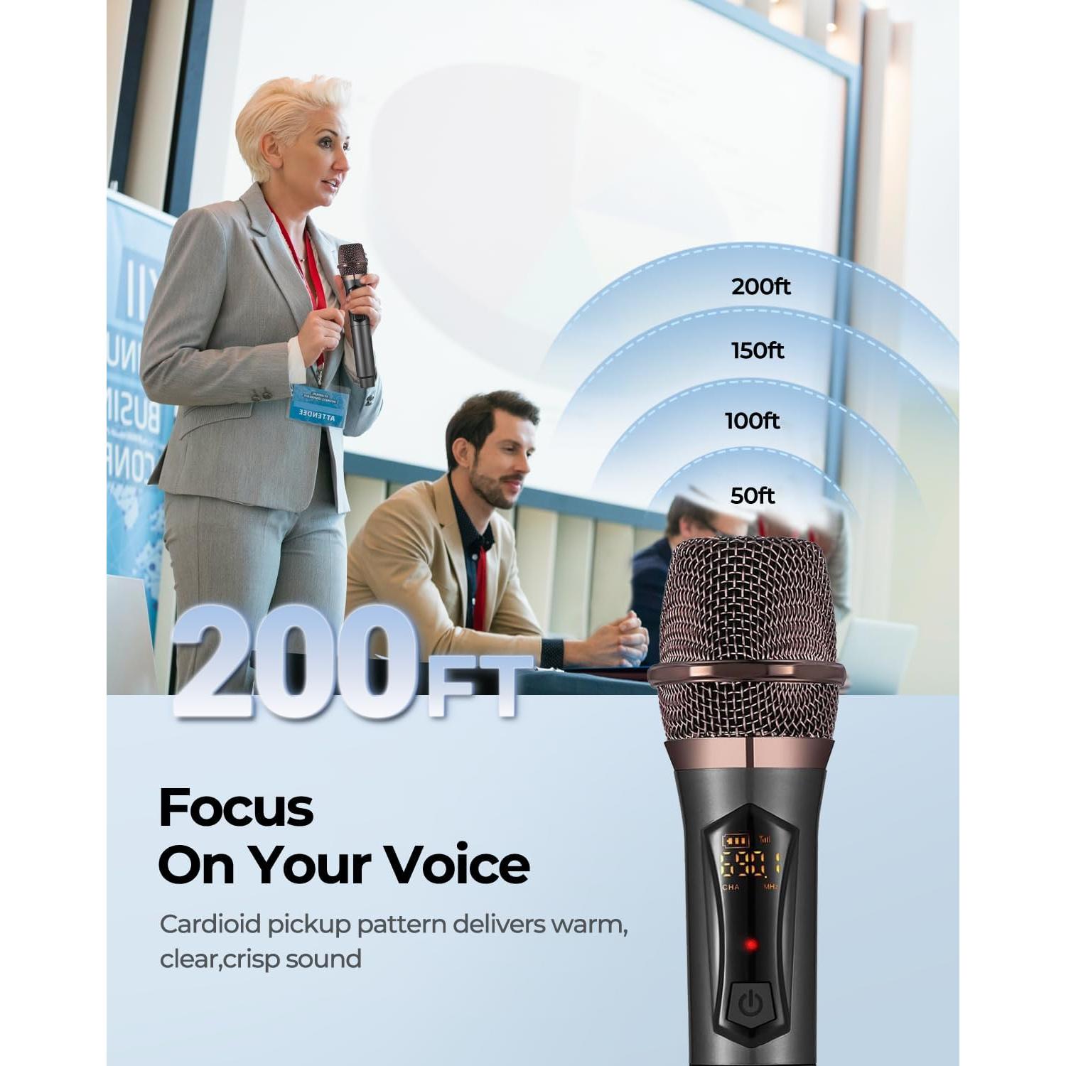 Micrófono Inalámbrico ALPOWL WXM-001 con Receptor USB-C 50h