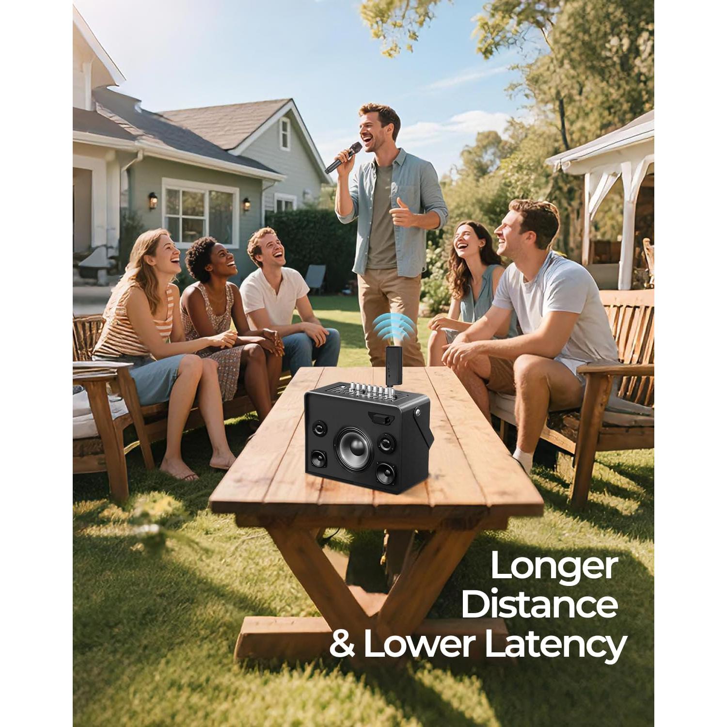 Micrófono Inalámbrico ALPOWL WXM-001 con Receptor USB-C 50h