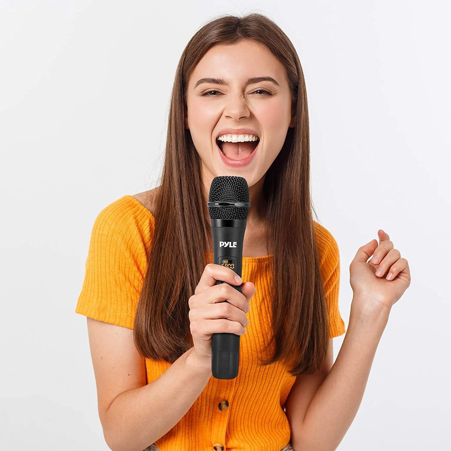 Sistema de micrófono inalámbrico UHF Pyle PDWM2125 - 2 micrófonos