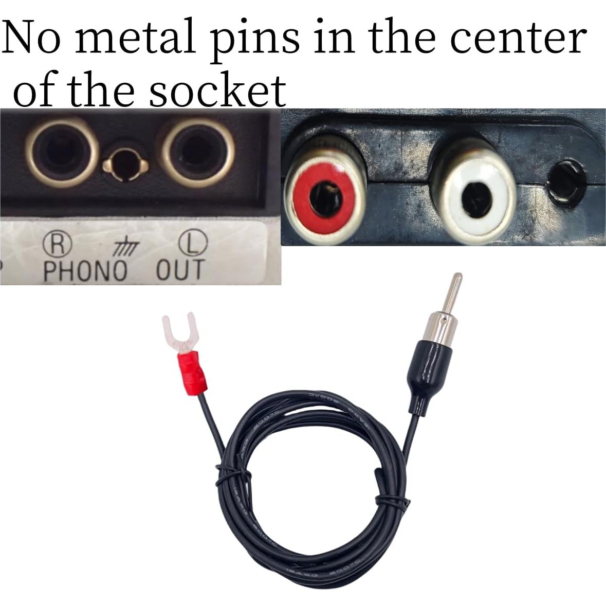 Cable de Tierra para Tocadiscos Technics 1.52m - Antizumbido