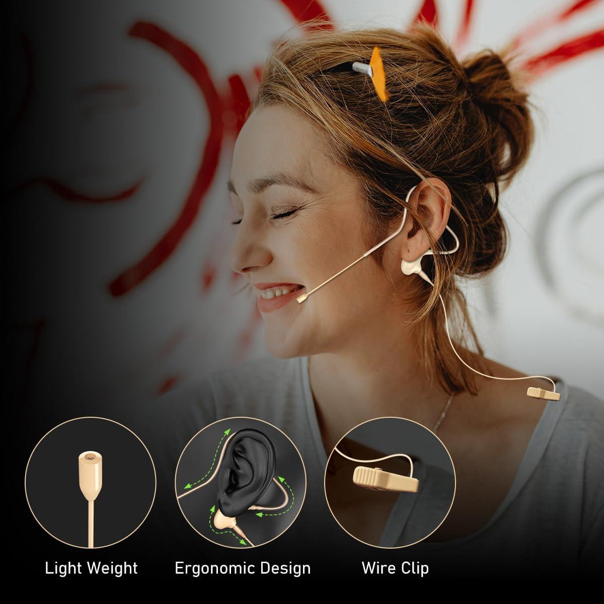 Micrófono de diadema KIMAFUN HC-830-T4 para Audio Technica