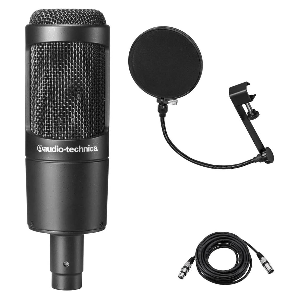 Micrófono de condensador Audio-Technica AT2035 con filtro pop