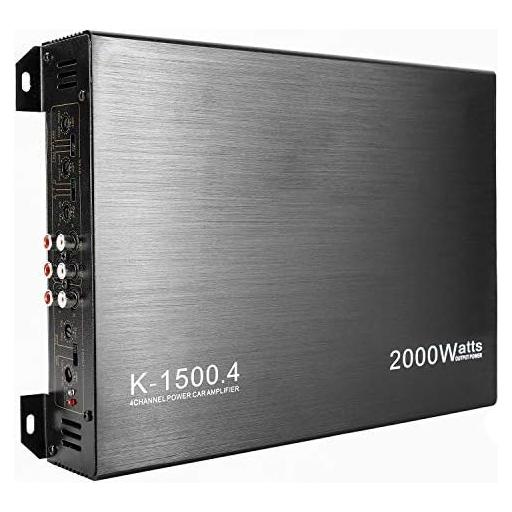 Amplificador de 4 Canales YaeCCC 2000W para Coche K-1500.4