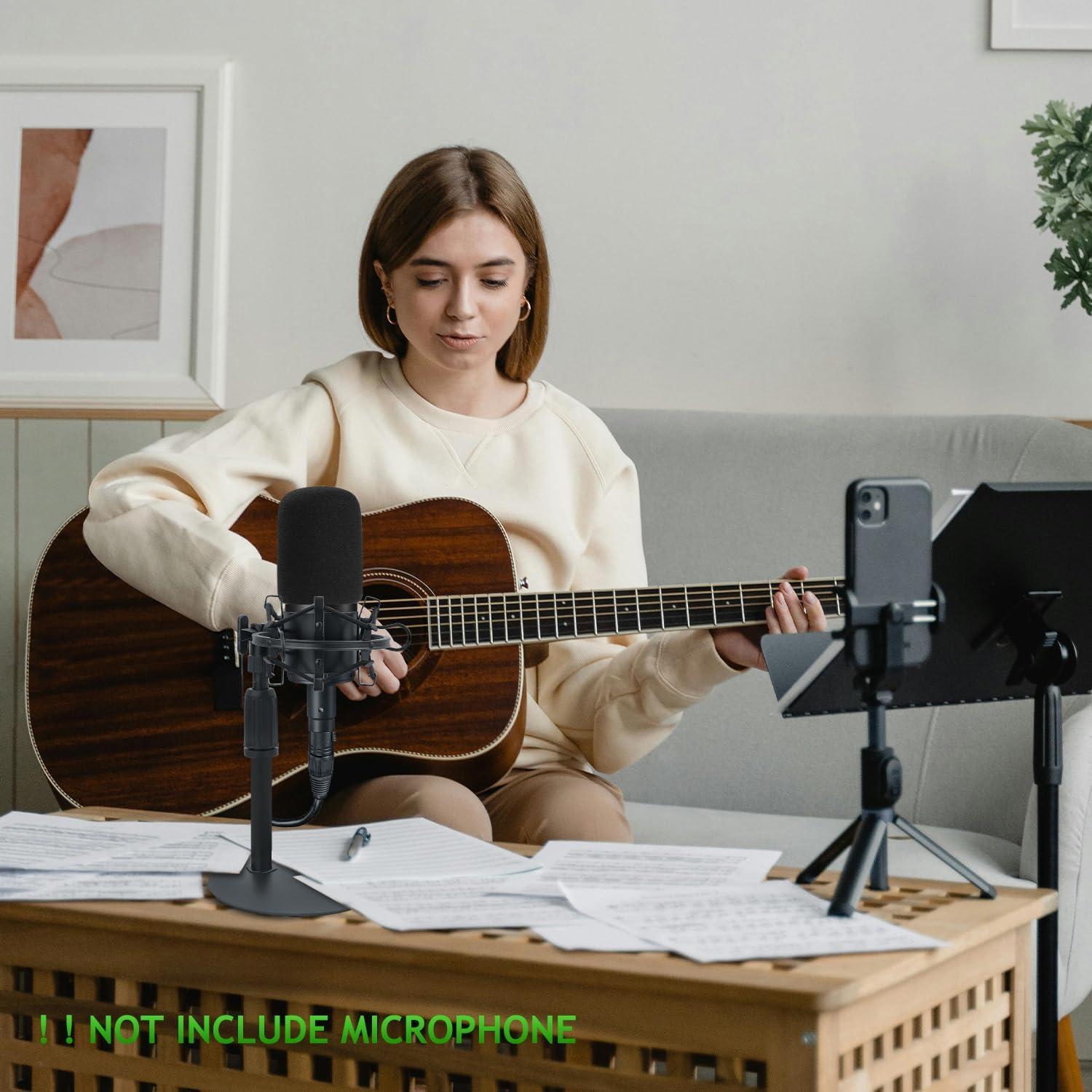 Soporte de Micrófono de Escritorio Frgyee AT2020 Ajustable