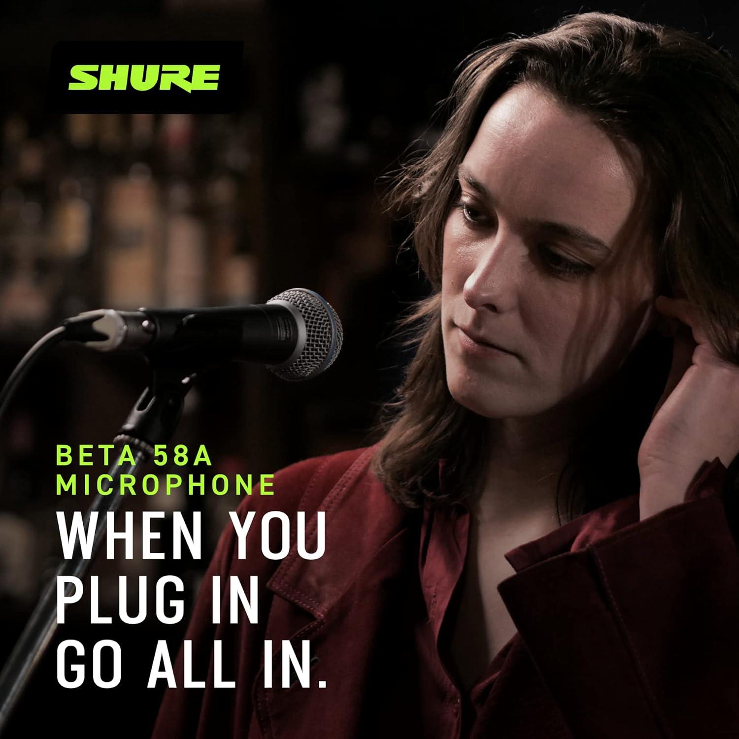 Micrófono Vocal Dinámico Shure Beta 58A - Supercardioide