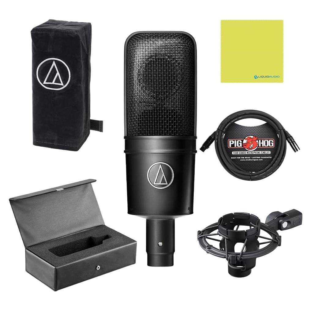 Paquete Micrófono Condensador Cardioide Audio Technica AT4040