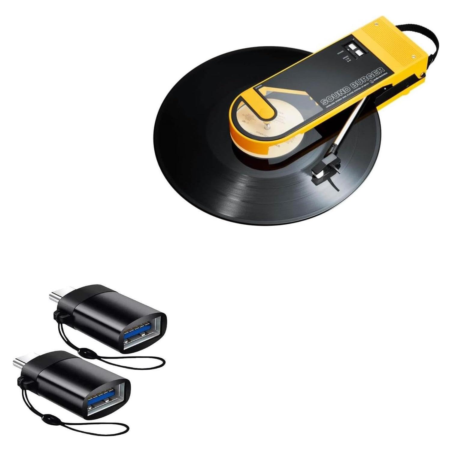 Cable BoxWave USB-C a USB-A para Tocadiscos Audio-Technica