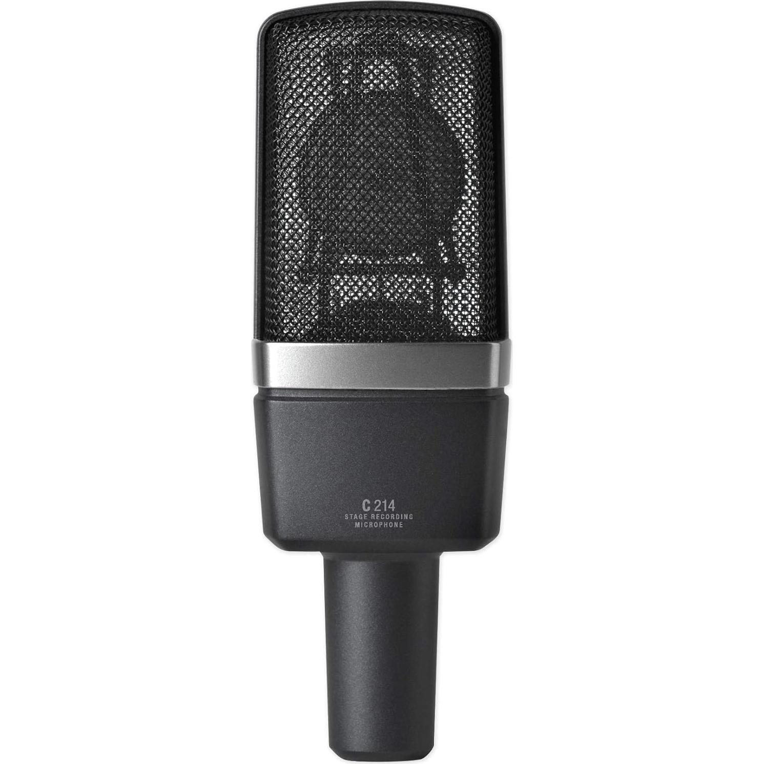 Micrófono de Condensador AKG C214 + Auriculares ATH-M30X + Escudo