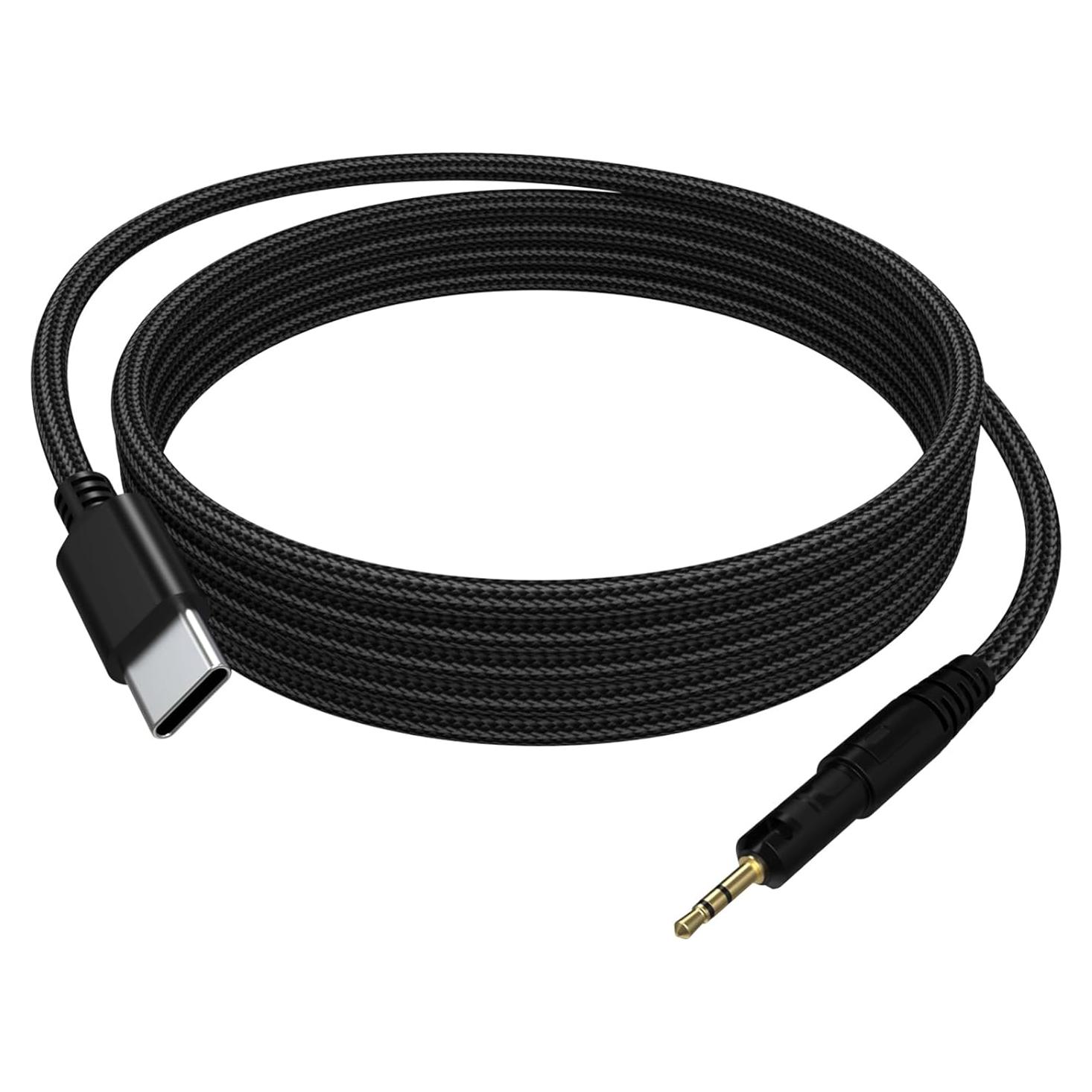 Cable Aux USB-C a 2.5mm Hizsoaor para Audio-Technica