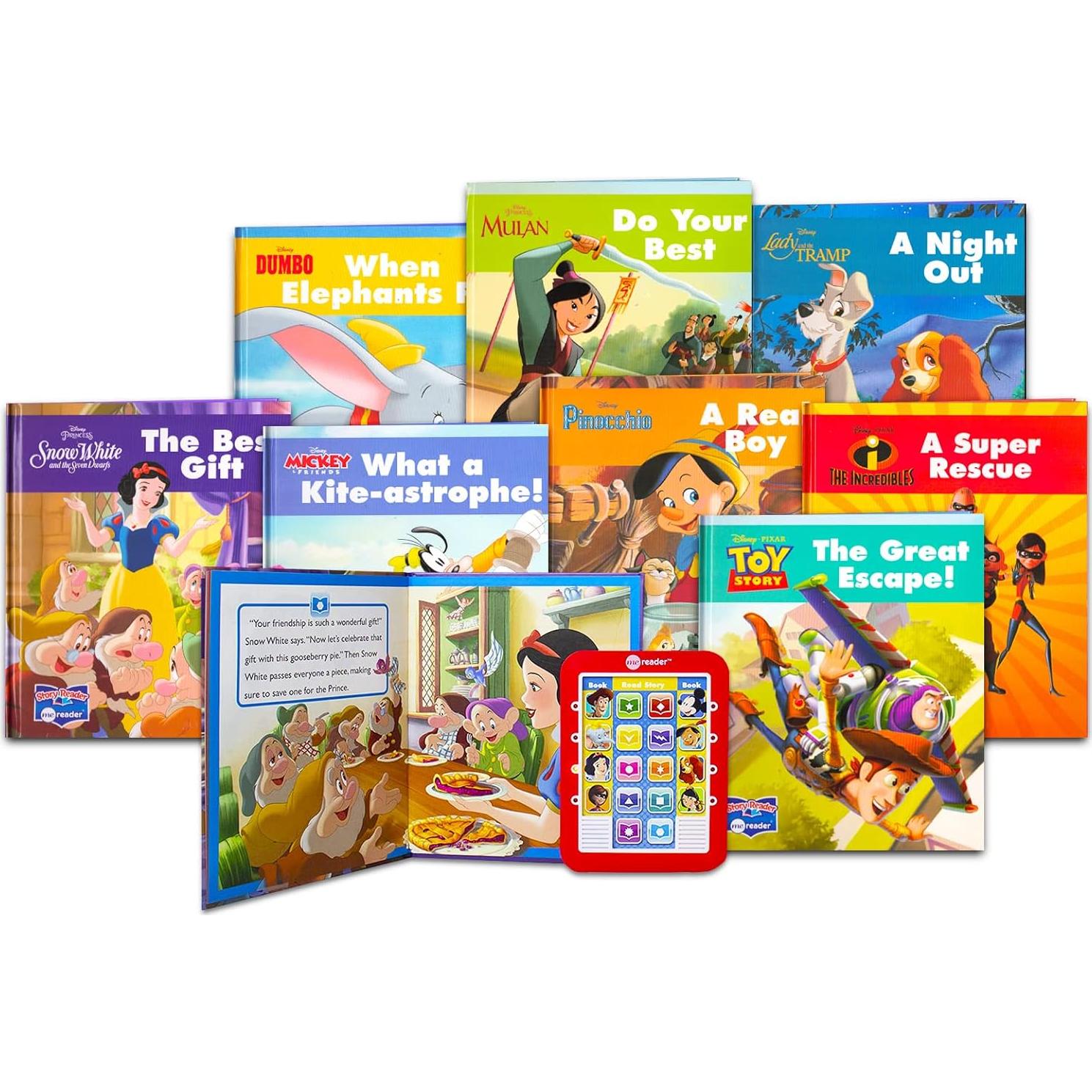 Lector Electrónico Disney Me Reader con 8 Libros y Stickers
