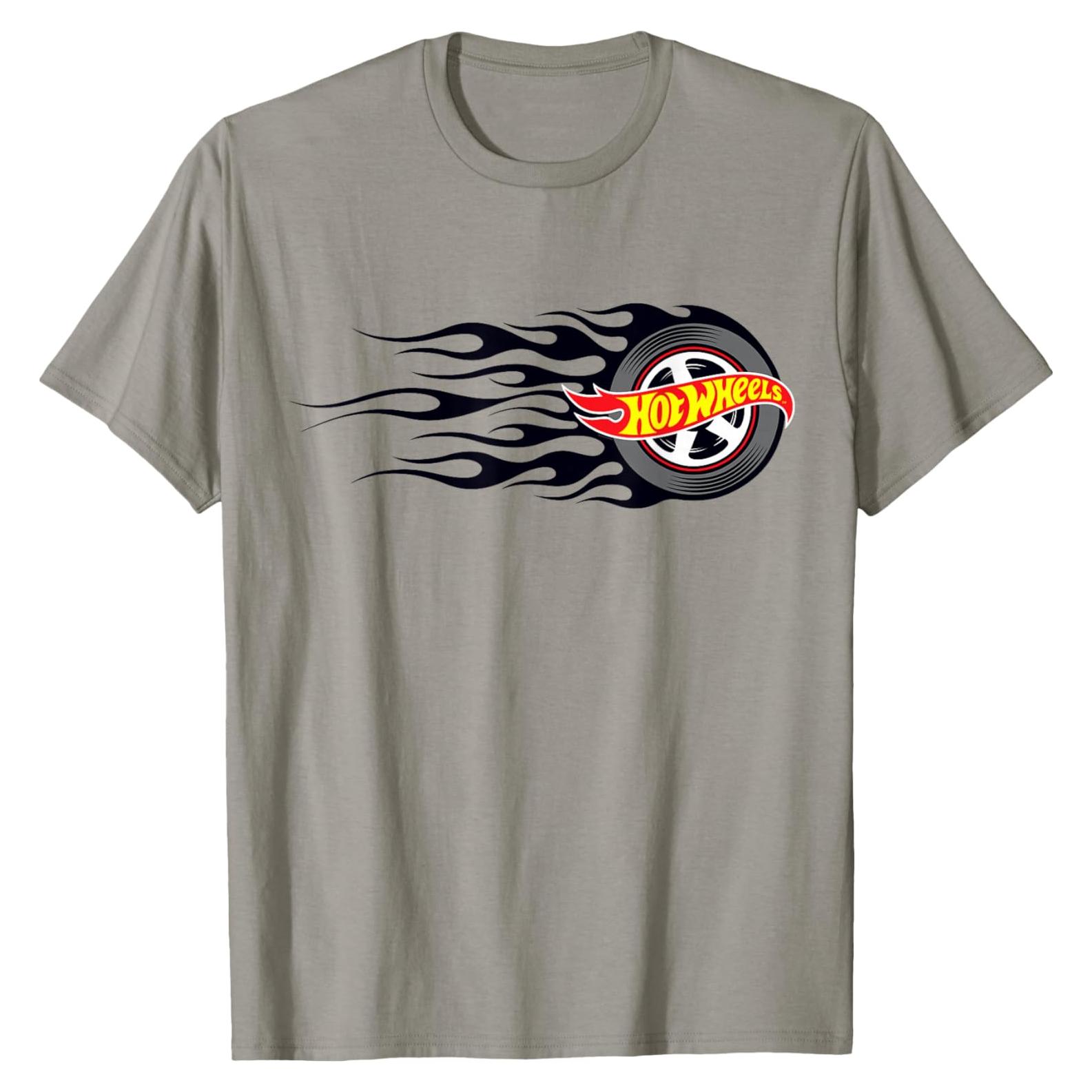 Camiseta Hot Wheels Llantas Llamas para Hombre - Talla Variada