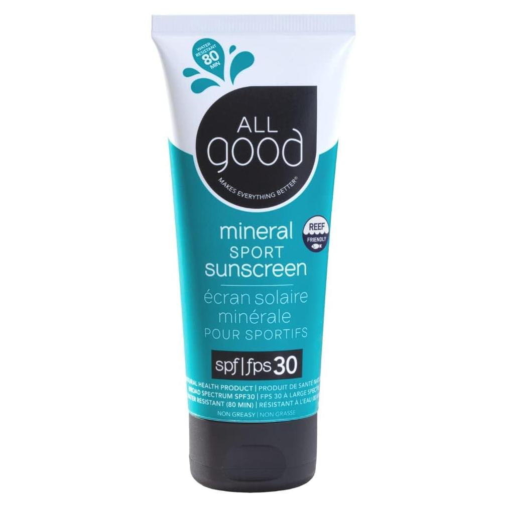 Protector Solar Mineral All Good SPF 30 - 85 g, Resistente al Agua