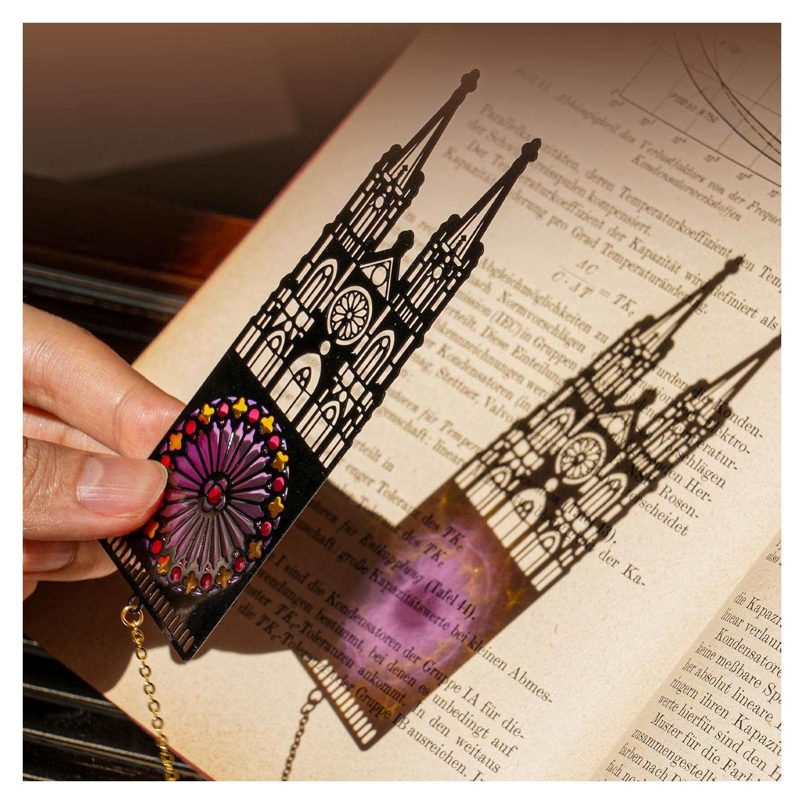 Marcador de Biblia DORWBIAO Iglesia Sagrada Negro 14.99x6.1cm