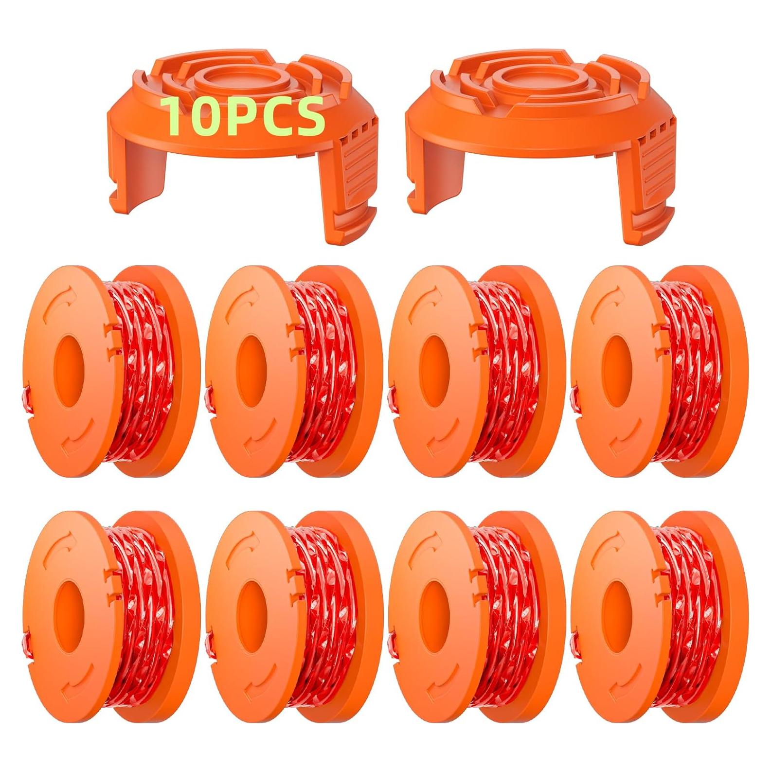 Carretes de Recambio Eventronic WA0010 para Desmalezadora Worx - 10 Piezas