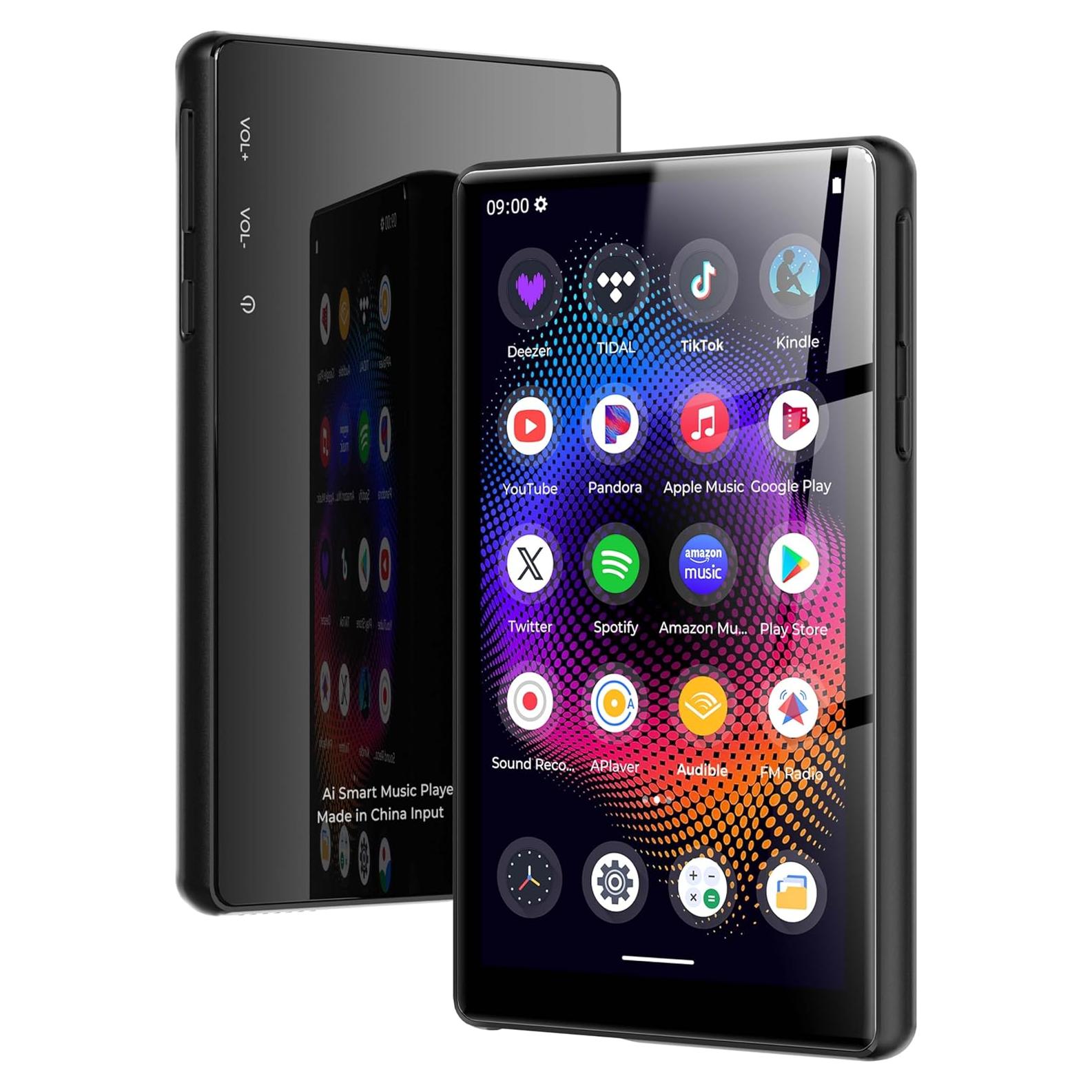 Reproductor MP3 Foeuyte Q3 128GB Bluetooth WiFi Pantalla 5"