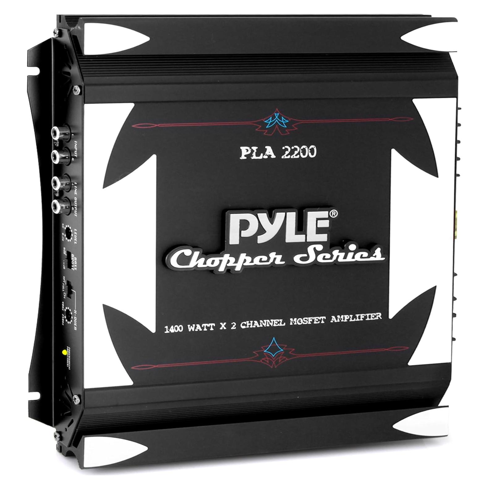 Amplificador Estéreo Pyle PLA2200 2 Canales 1400W Negro