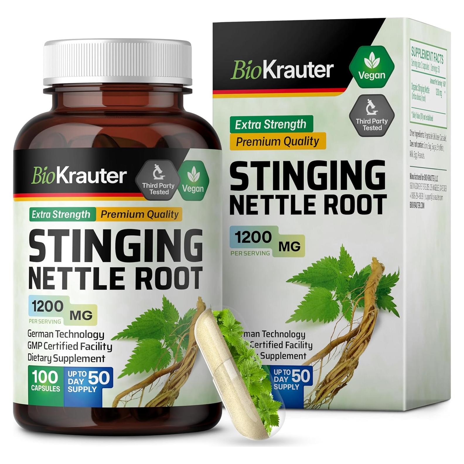 Cápsulas de Ortiga BIO KRAUTER 1200 mg - 100% Natural