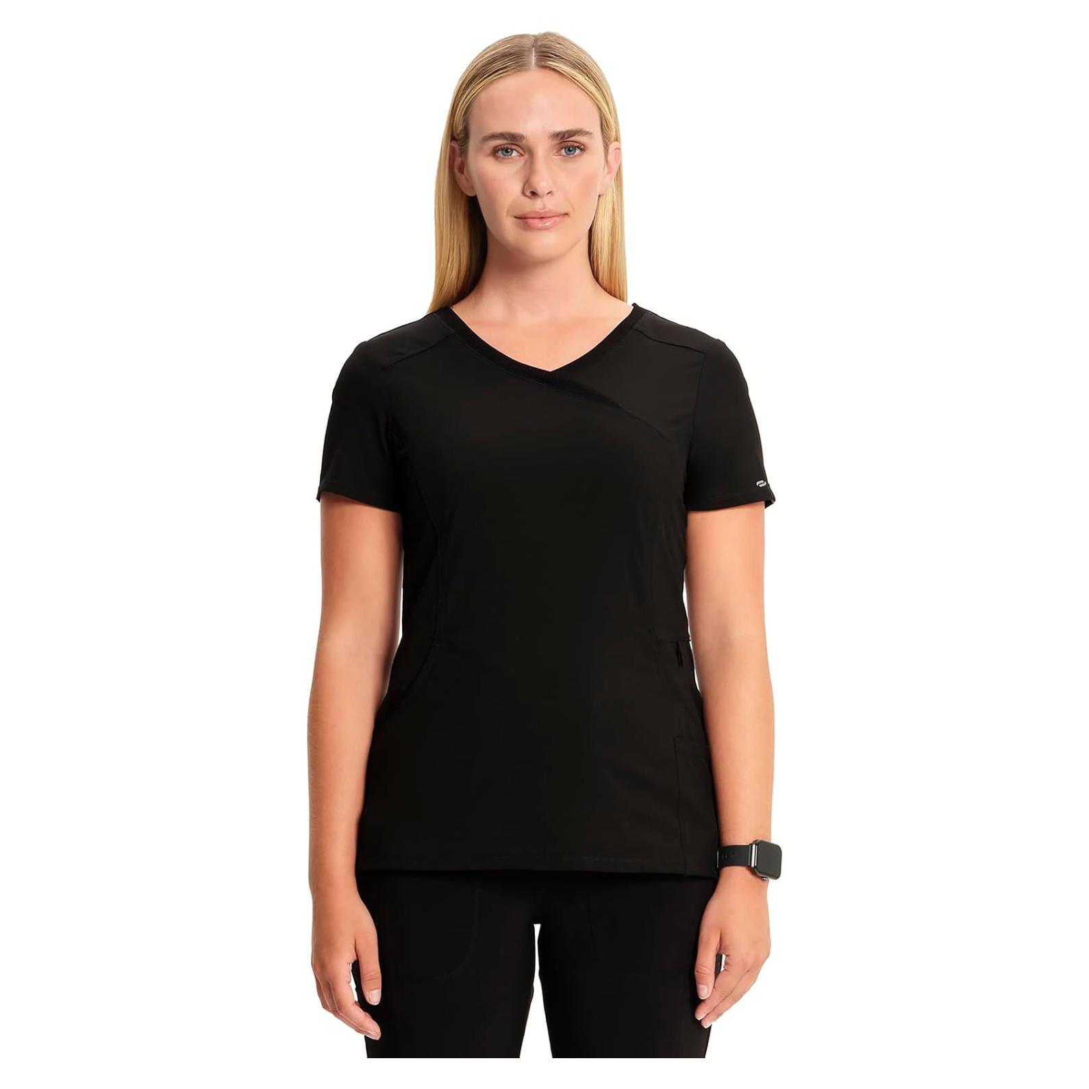 Top de Scrubs para Mujeres Cherokee Infinity 2625A - Negro