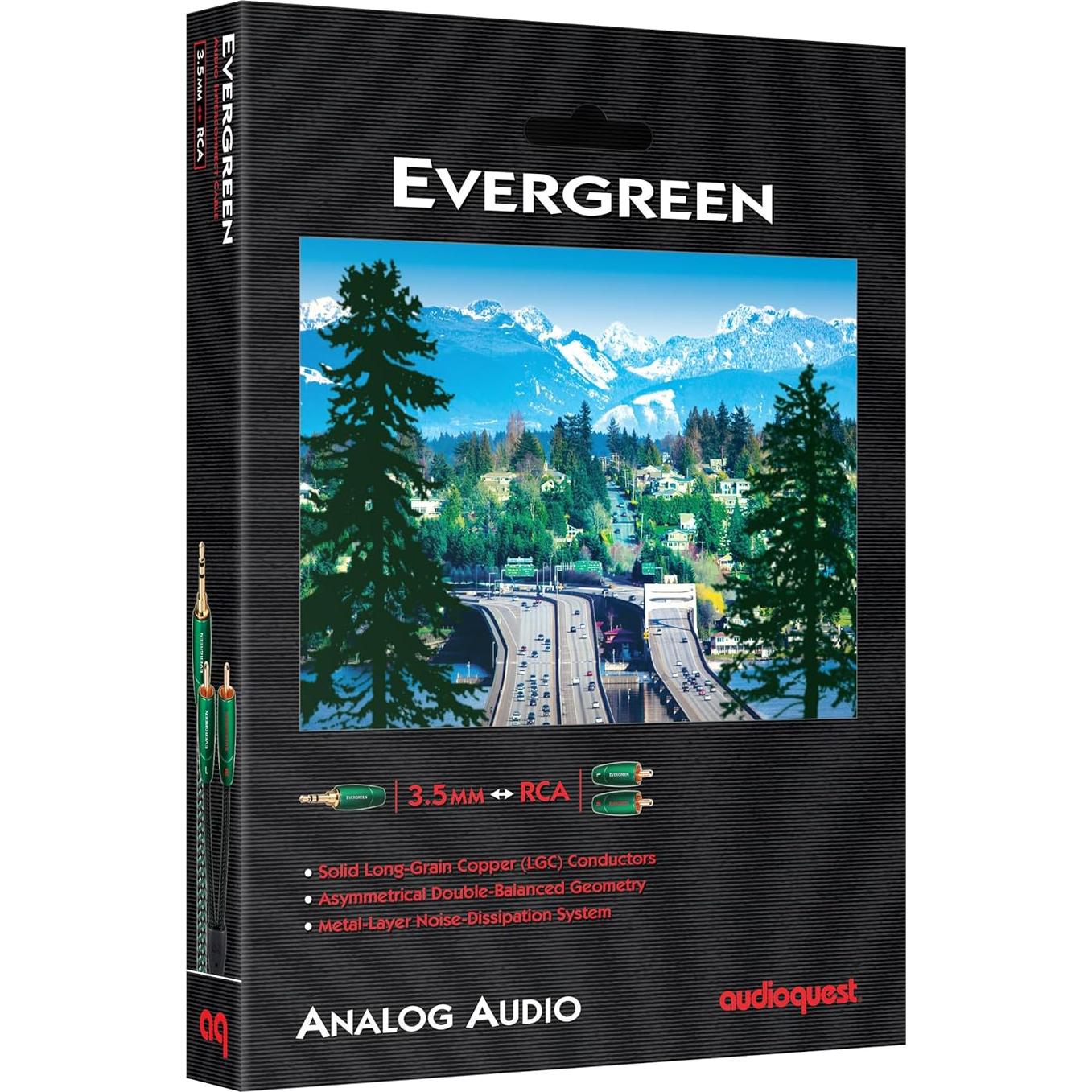 Cable de Audio 3.5mm a RCA AudioQuest Evergreen 0.6m