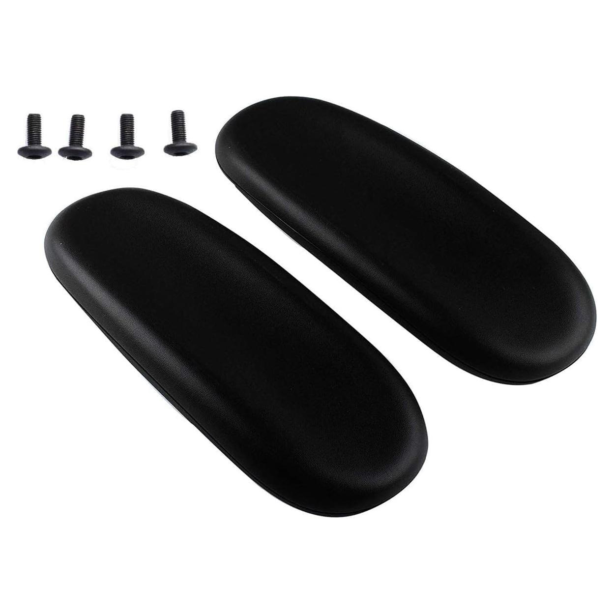Reposabrazos de Silla de Oficina Ketofa - 2 Piezas Negro 10.16 cm