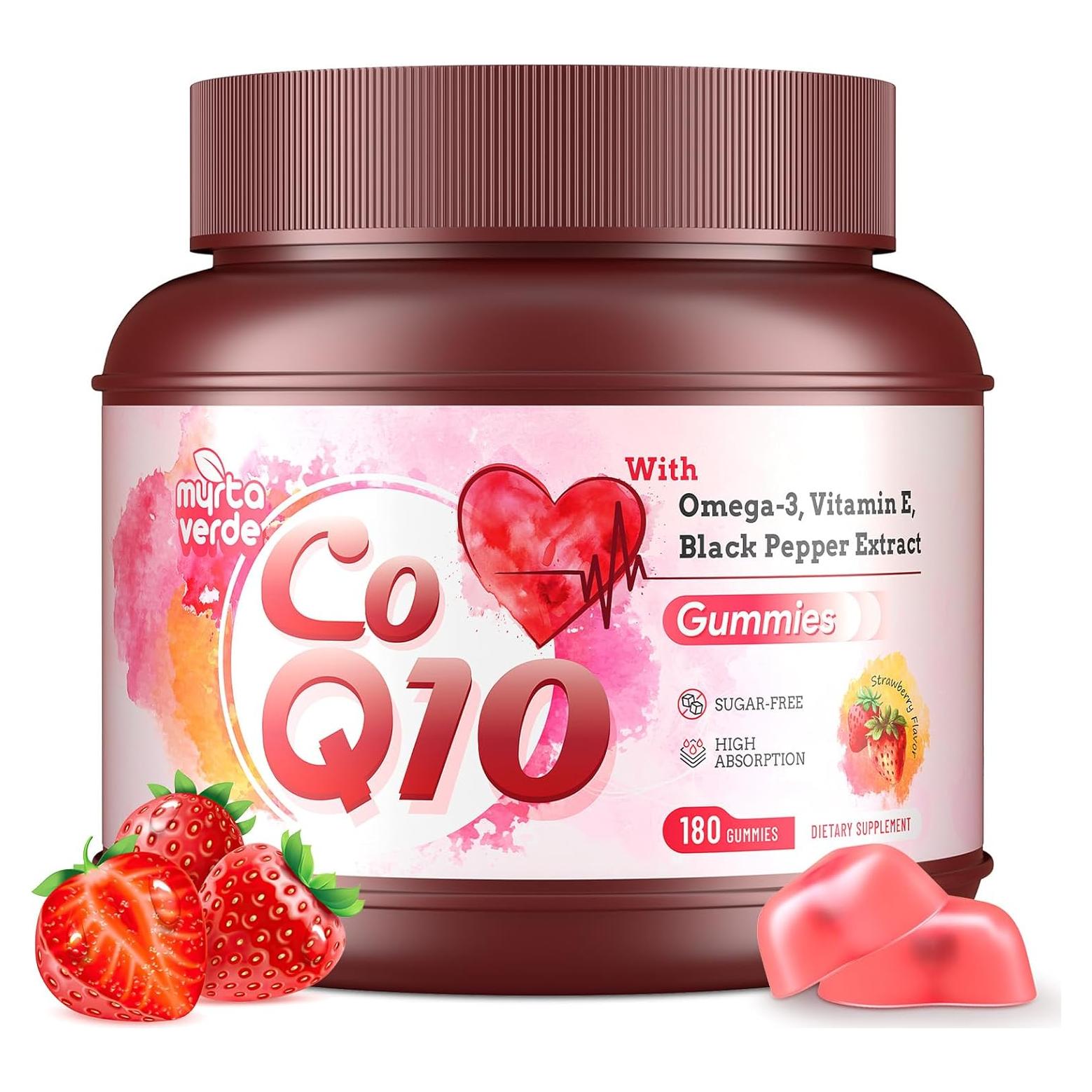 Gominolas de CoQ10 300mg Myrtaverde Sin Azúcar 180 Conteo