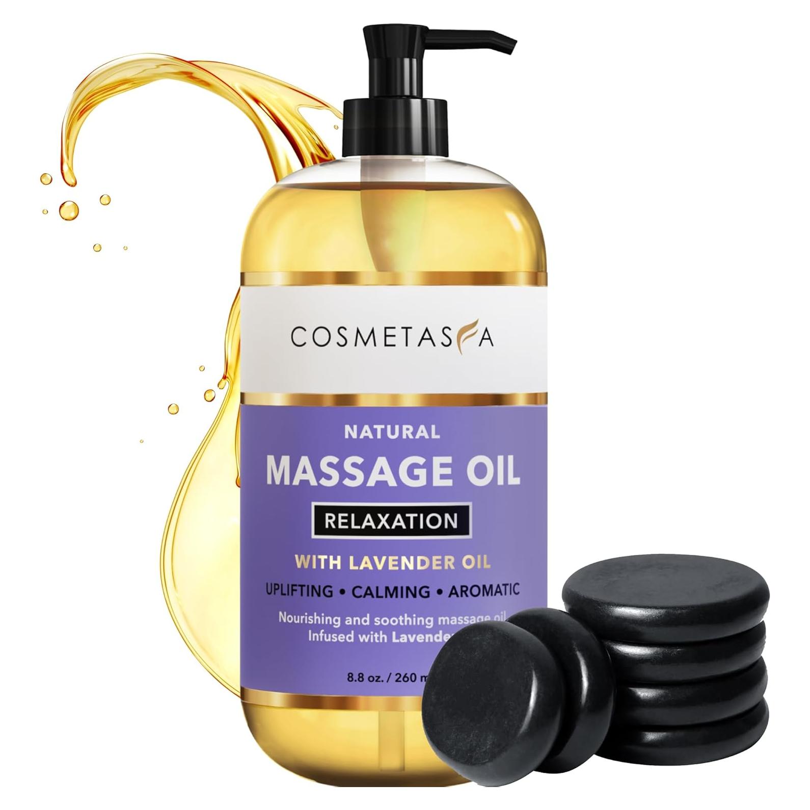 Aceite de Masaje Cosmetasa Lavanda 248 ml - Natural y Calmante